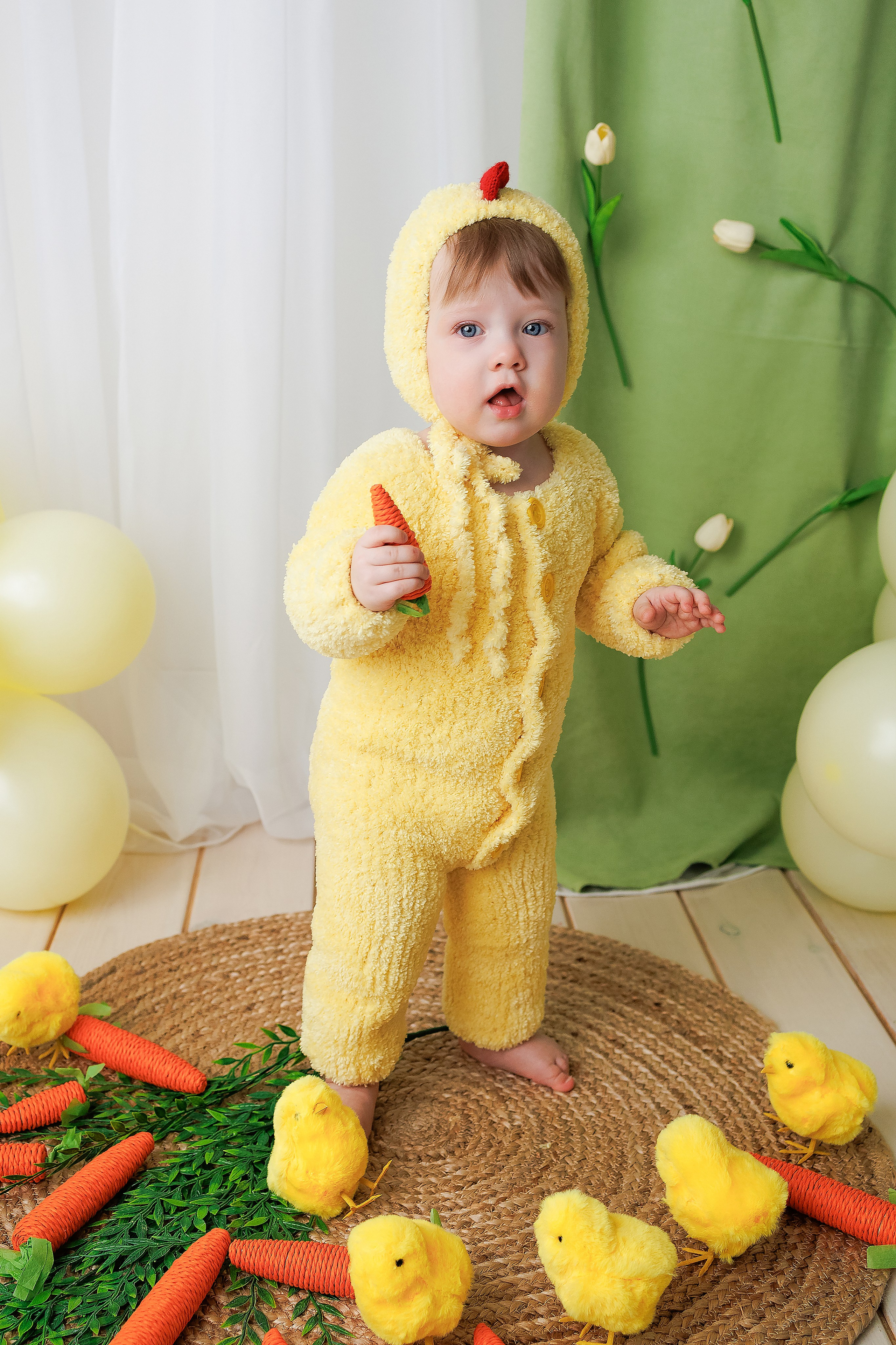 Аделине 1 годик. Фотограф новорожденный малышей Новосибирск