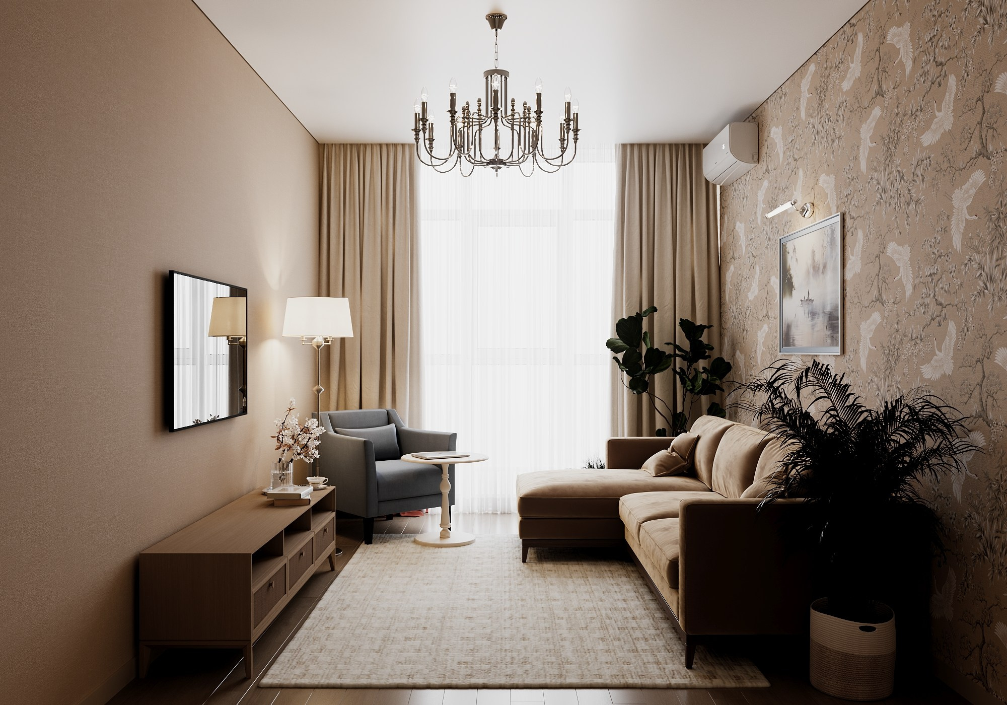 Спальная комната. Визуализатор Векшина Елена