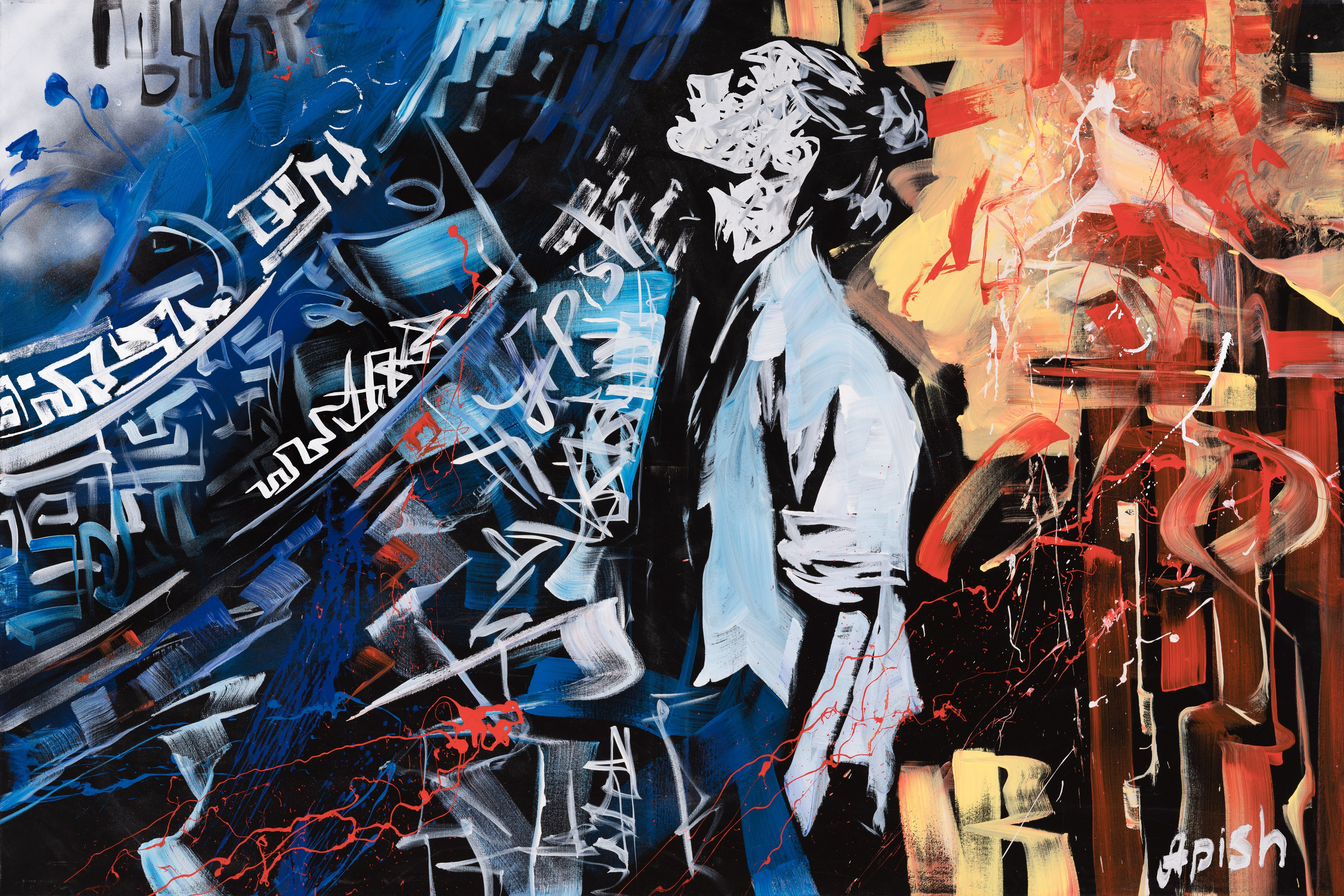 «Борьба стихий» - художник Алексей Апиш (холст, масло, 100x150 см, 2022)