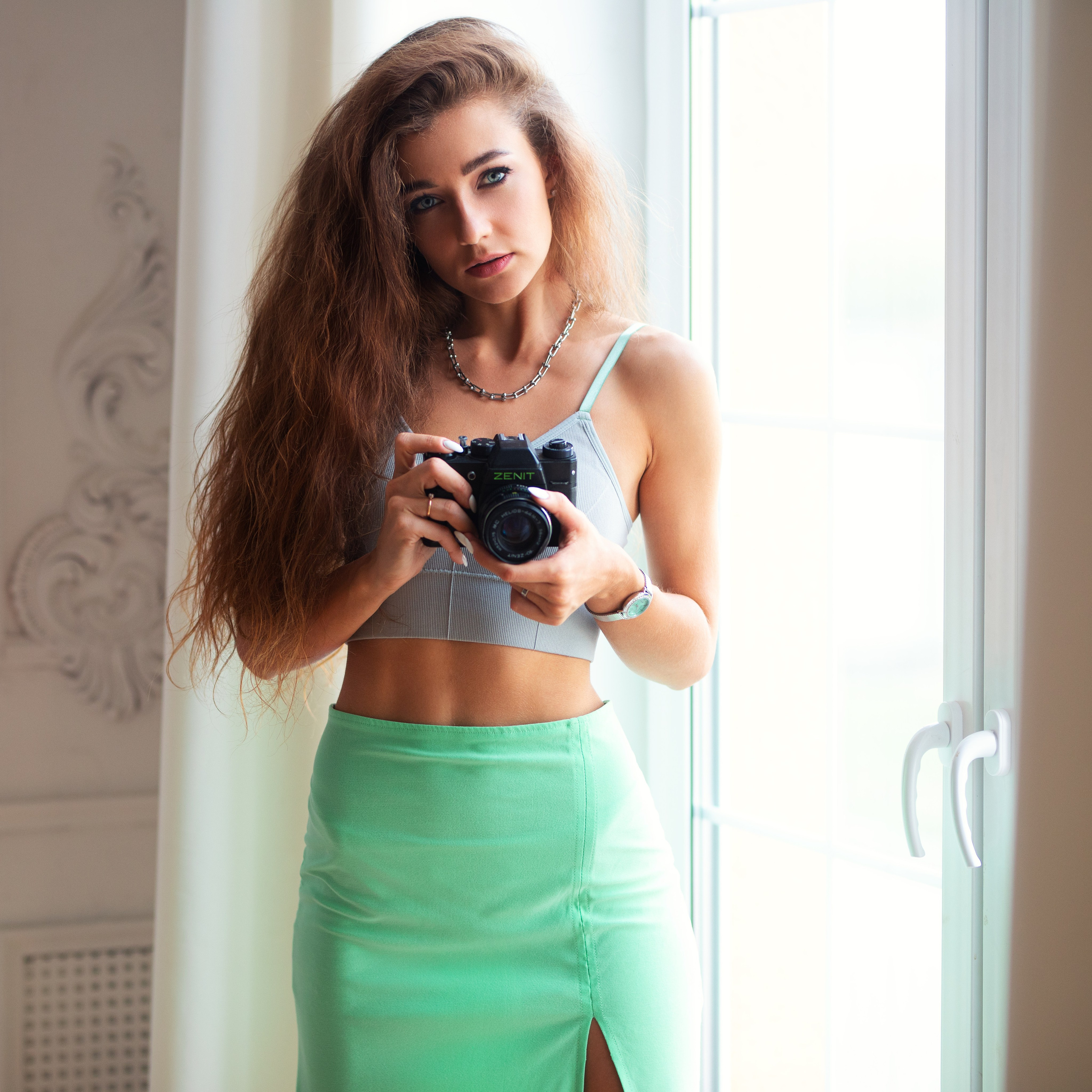 Съемка с Дианой в интерьерной студии и на улице города в формате для «себя»