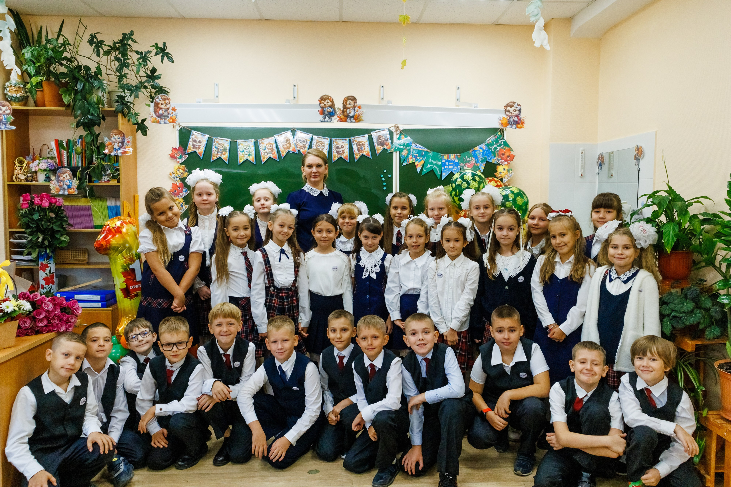 Первый урок школа 206. Фотограф в Новосибирске Евгений Маслов