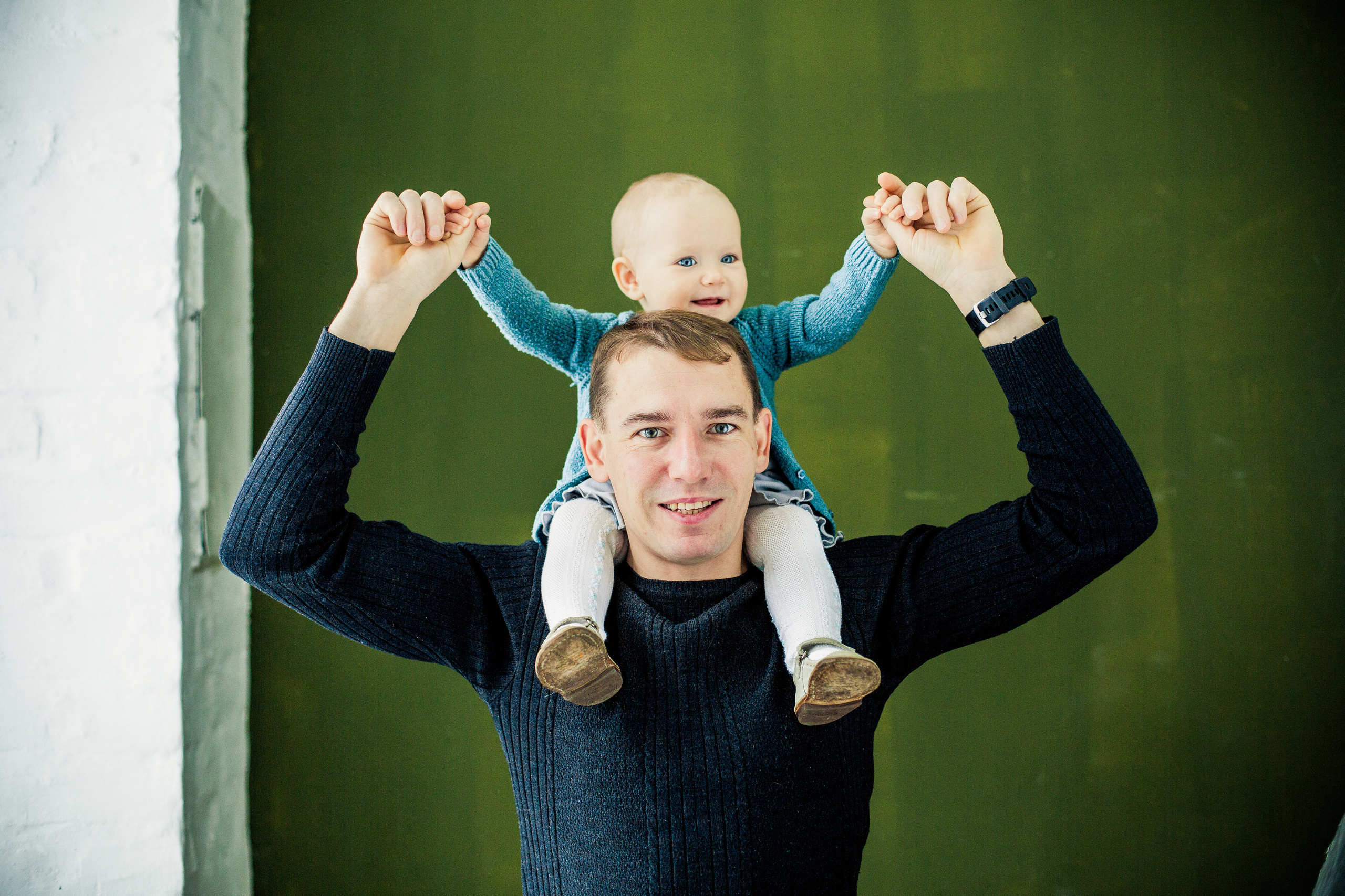 Студийная фотосессия с годовалой дочкой. Детский, свадебный и семейный фотограф Юлия Курбатова, Санкт-Петербург