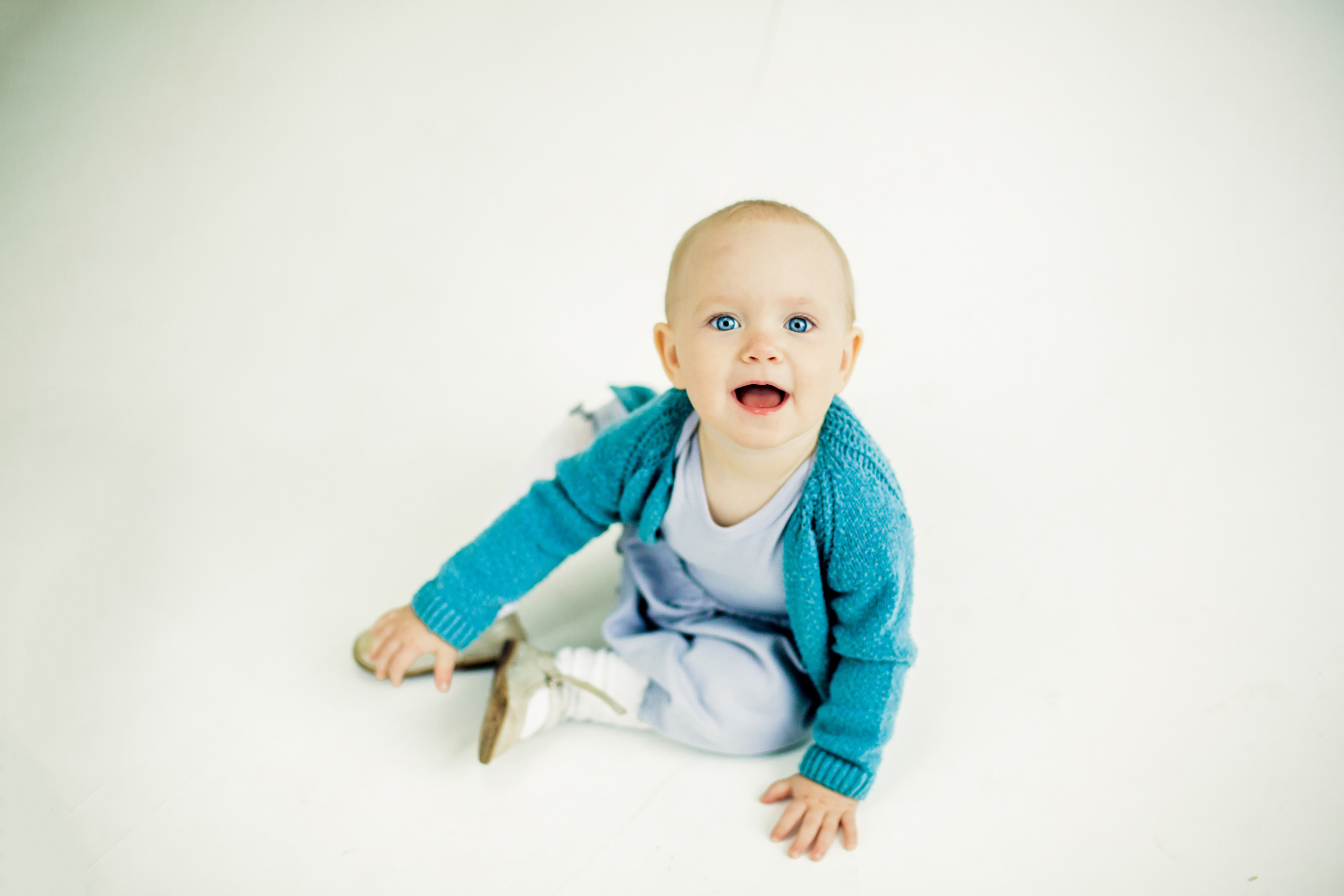 Студийная фотосессия с годовалой дочкой. Детский, свадебный и семейный фотограф Юлия Курбатова, Санкт-Петербург