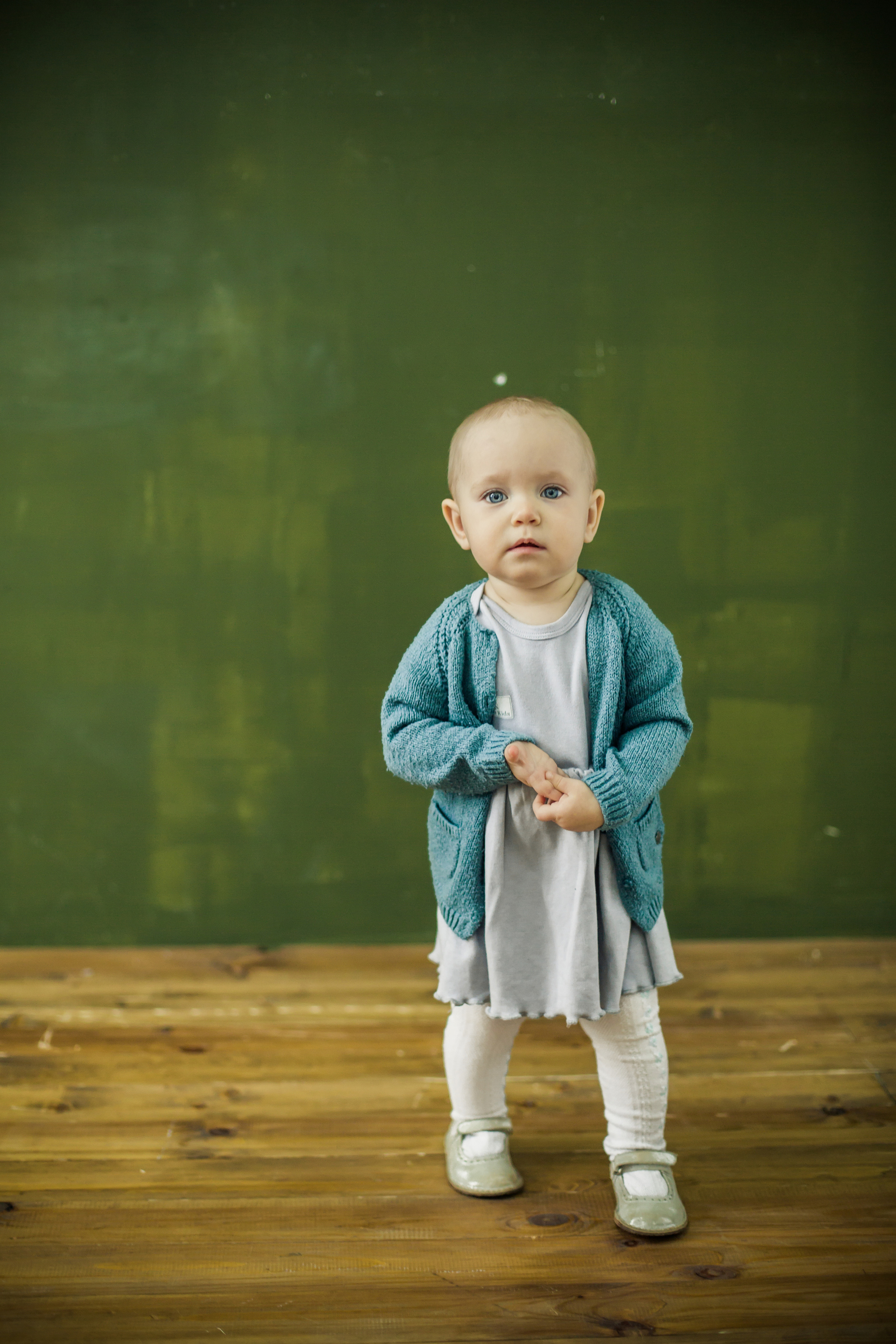 Студийная фотосессия с годовалой дочкой. Детский, свадебный и семейный фотограф Юлия Курбатова, Санкт-Петербург