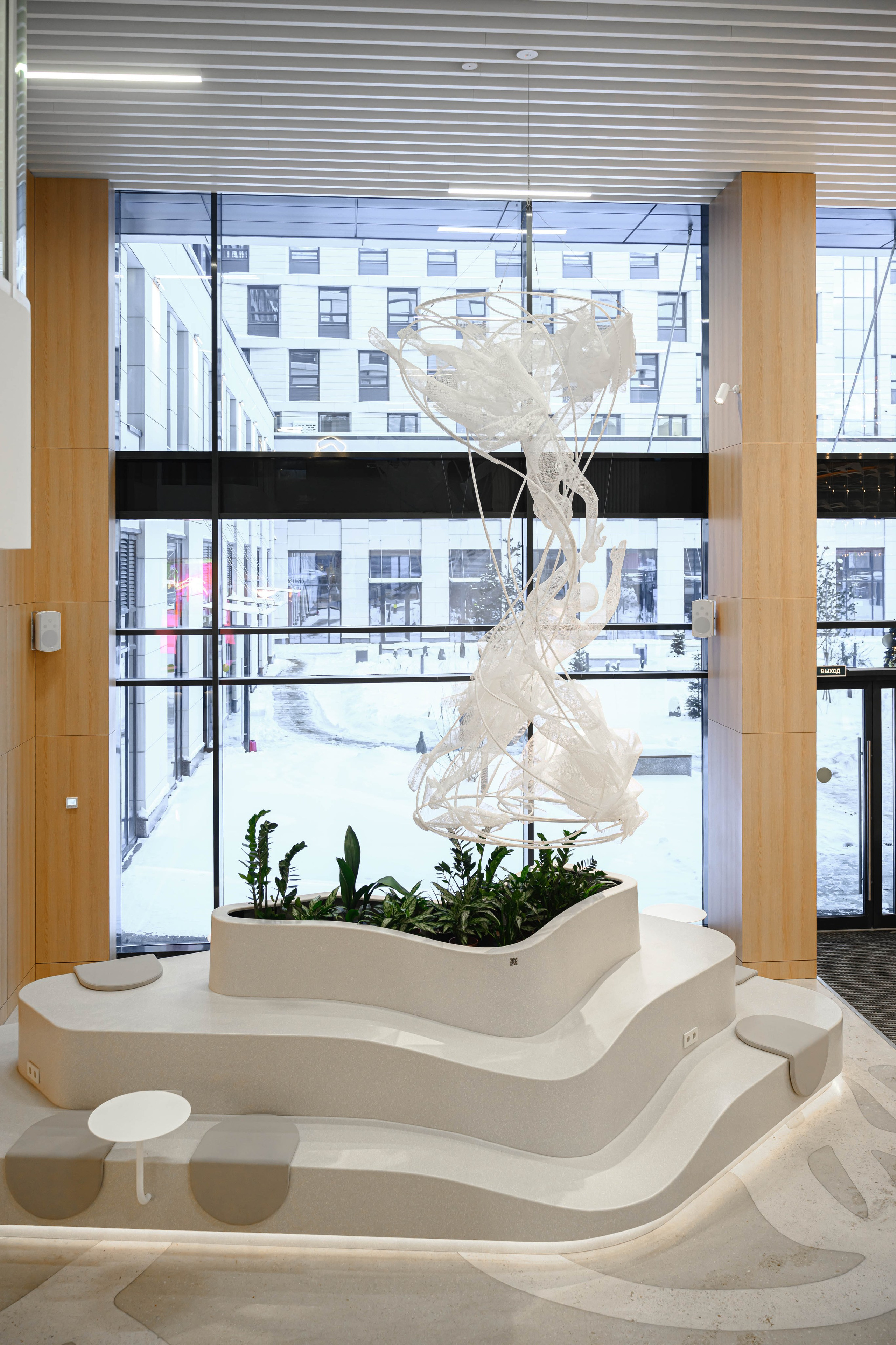 Фотосъемка мебели кофейни в холле аппартаментов Well. Интерьерный и репортажный фотограф в Санкт-Петербурге