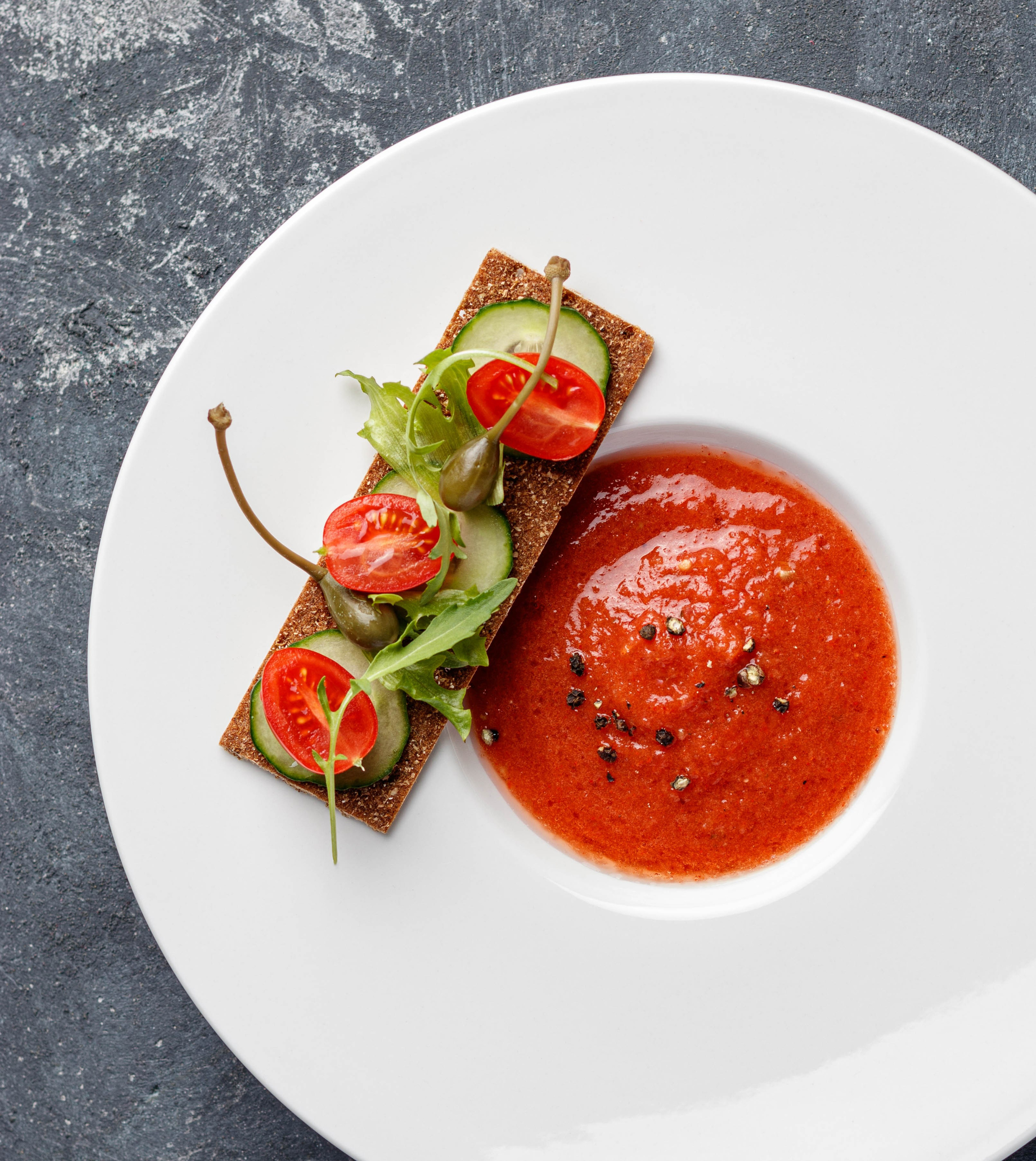 Холодный томатный гаспачо. Ольга Кирсанова фуд-фотограф, фуд-стилист, Москва