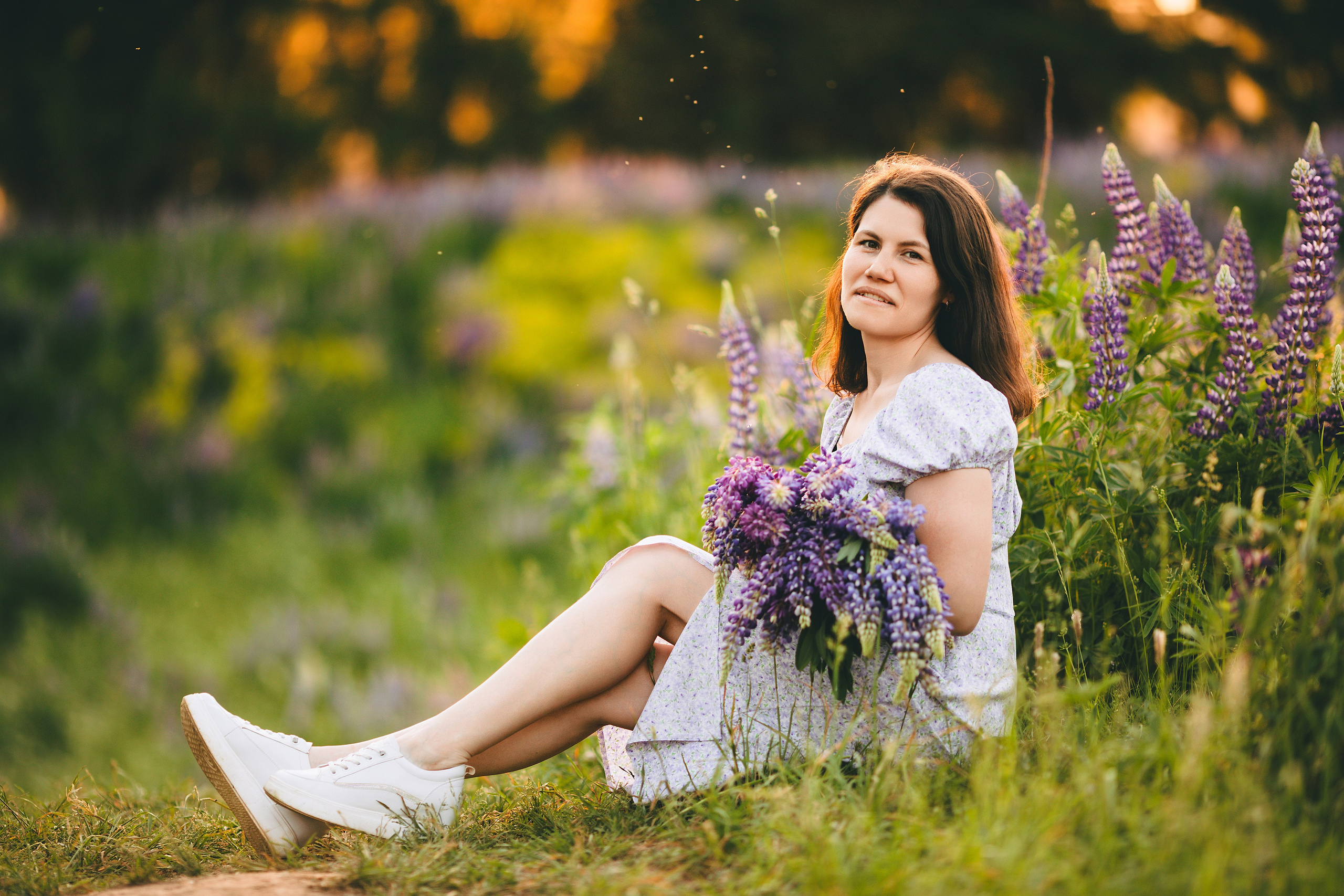 Фотосессия в люпинах для Крестины. Дима Никитин свадебный и семейный фотограф в Ижевске и Удмуртии с 2007 года