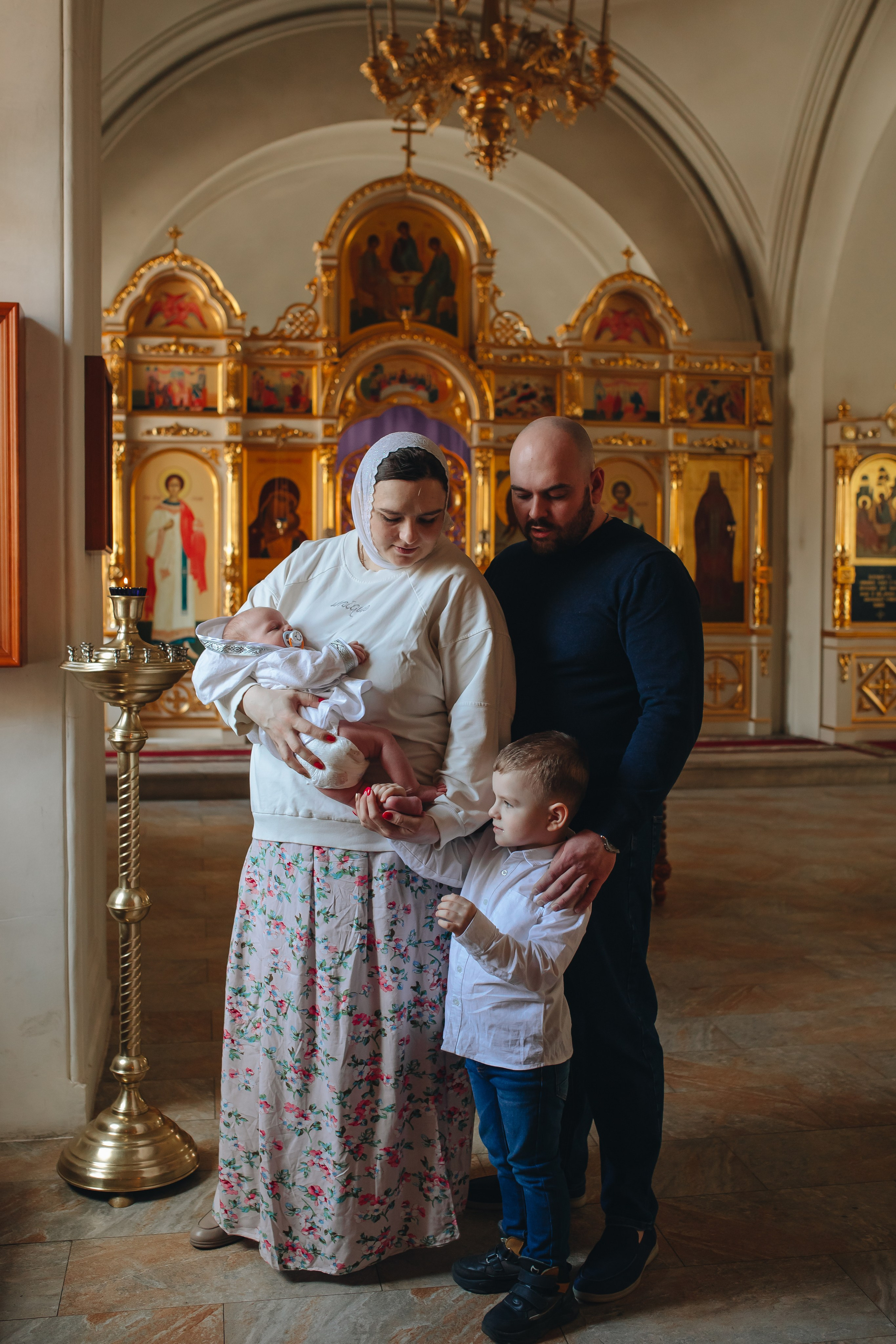 Крещение в светлом Храме. Семейный и детский фотограф в Москве Дорогова Екатерина