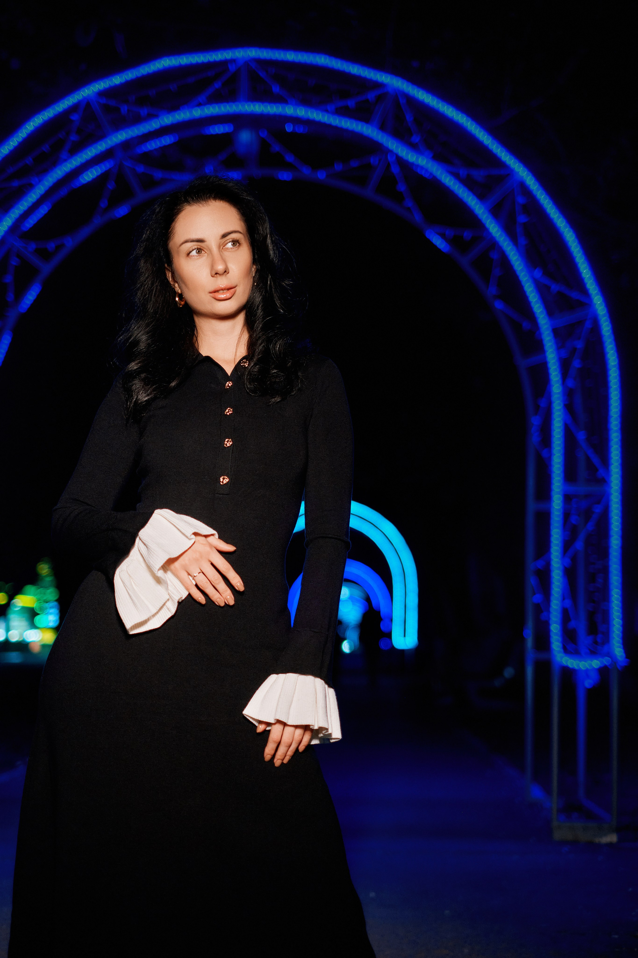 Наташа. Фотосессия по ночному городу. Фотограф Таганрог Анна Трайжон