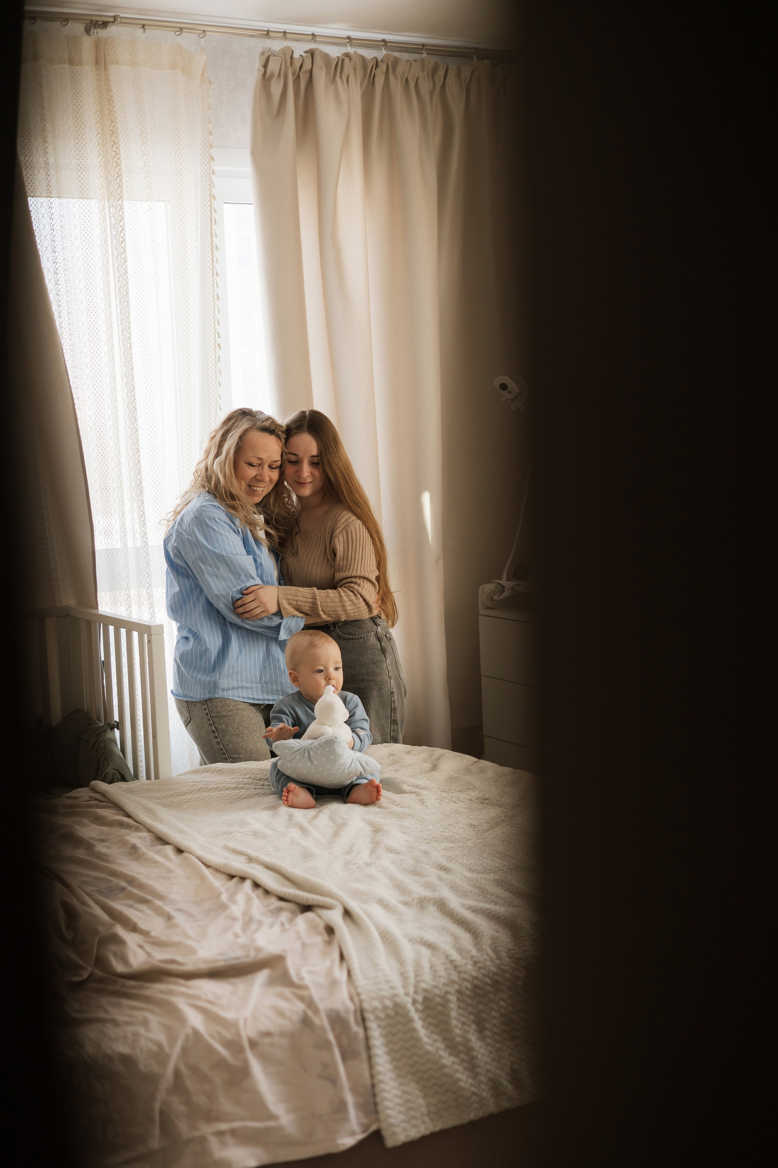 Тимоша с мамой и бабушкой. Фотограф в Кемерово Миллер Анна