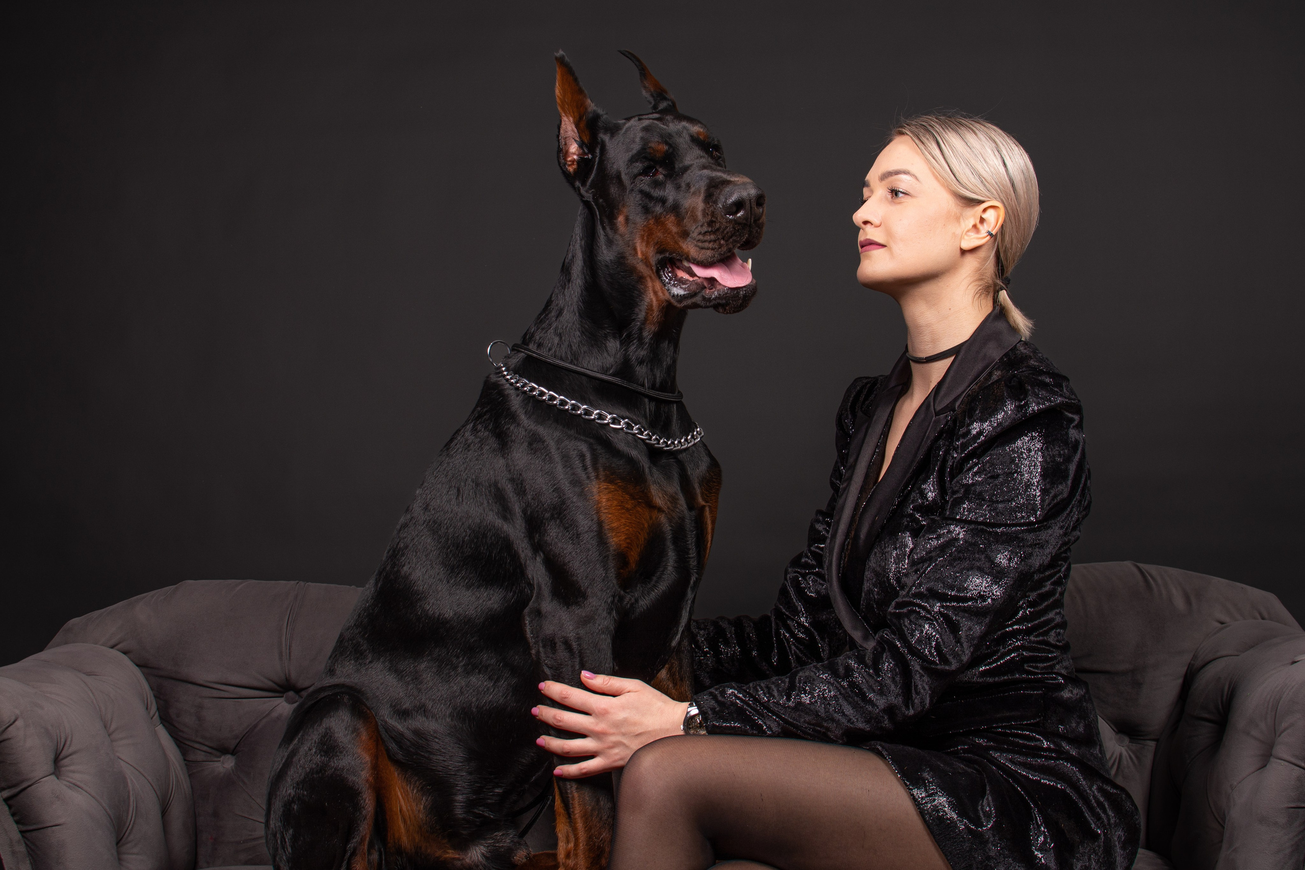 Фотосессия с доберманом. Фотограф Макс Огурцов в Нижнем Новгороде