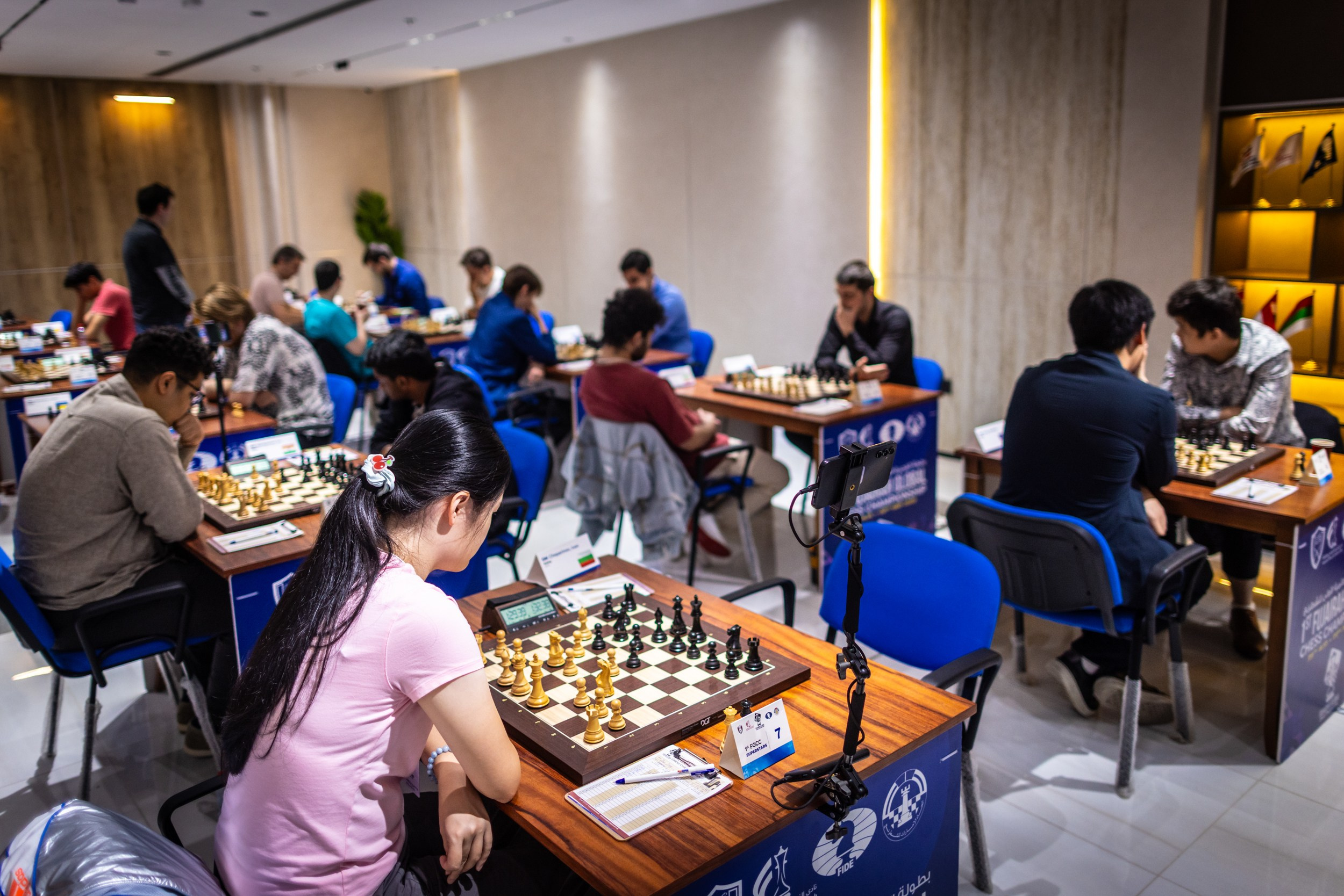 2025.09.01 1st. FUJAIRAH GLOBAL Chess Championship — Round9. Фотограф Анна Штурман (репортажная съёмка любых событий и мероприятий) Anna Shtourman photographer