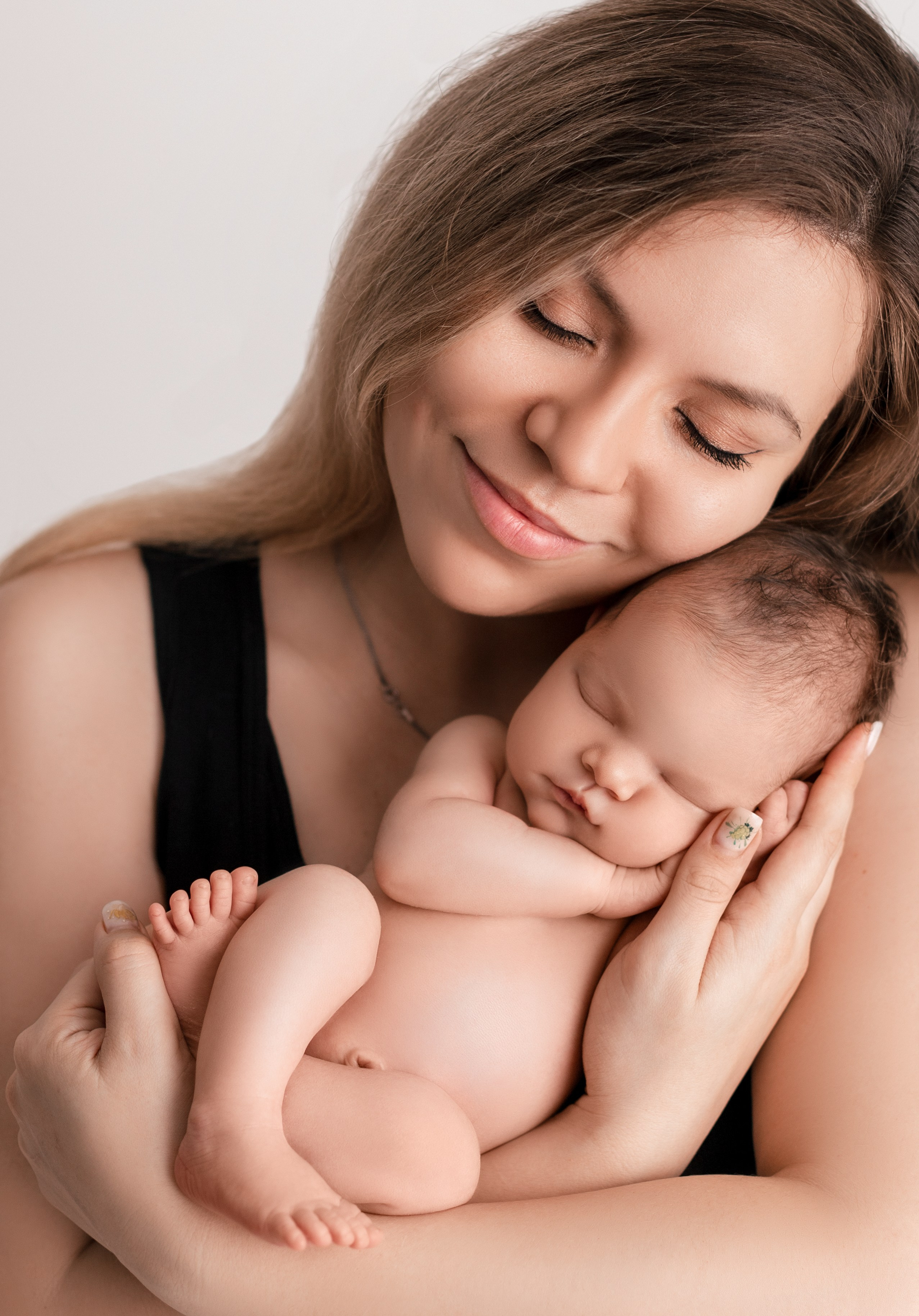 Аделина, 6 дней (в работе, без ретуши). Фотограф новорожденных в Нижнем Новгороде Надежда Кадылкина