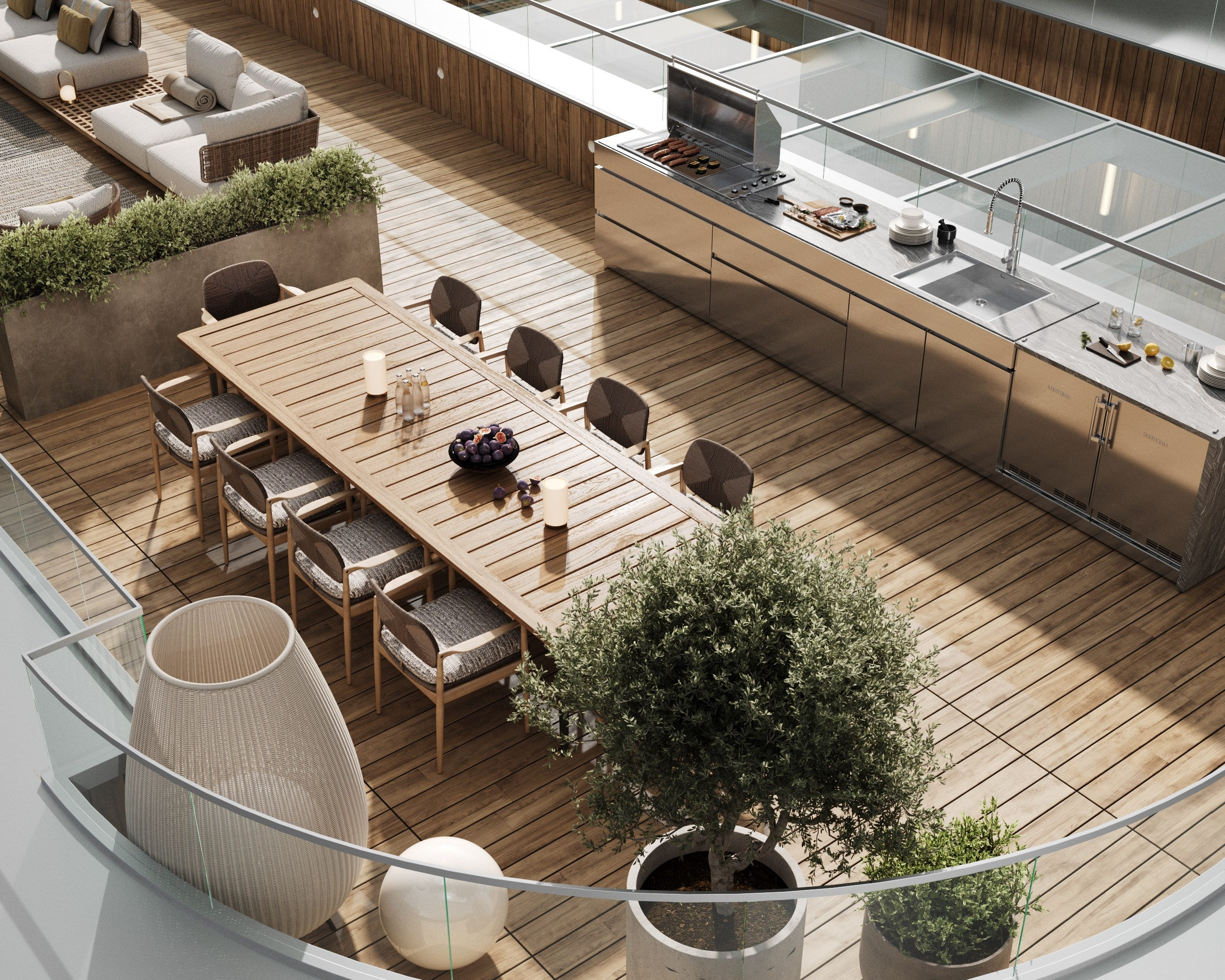 Визуализация крыши пентхауса Москва. Архитектор-дизайнер в Казани