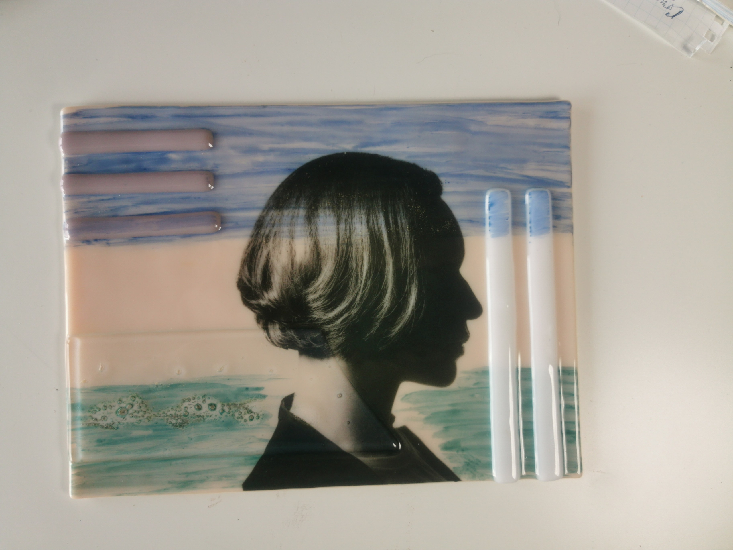 Арт-работа в технике фьюзинга с использованием фото-портрета. Создание фото-видео визуала в Воронеже и РФ. Виталий Дедов