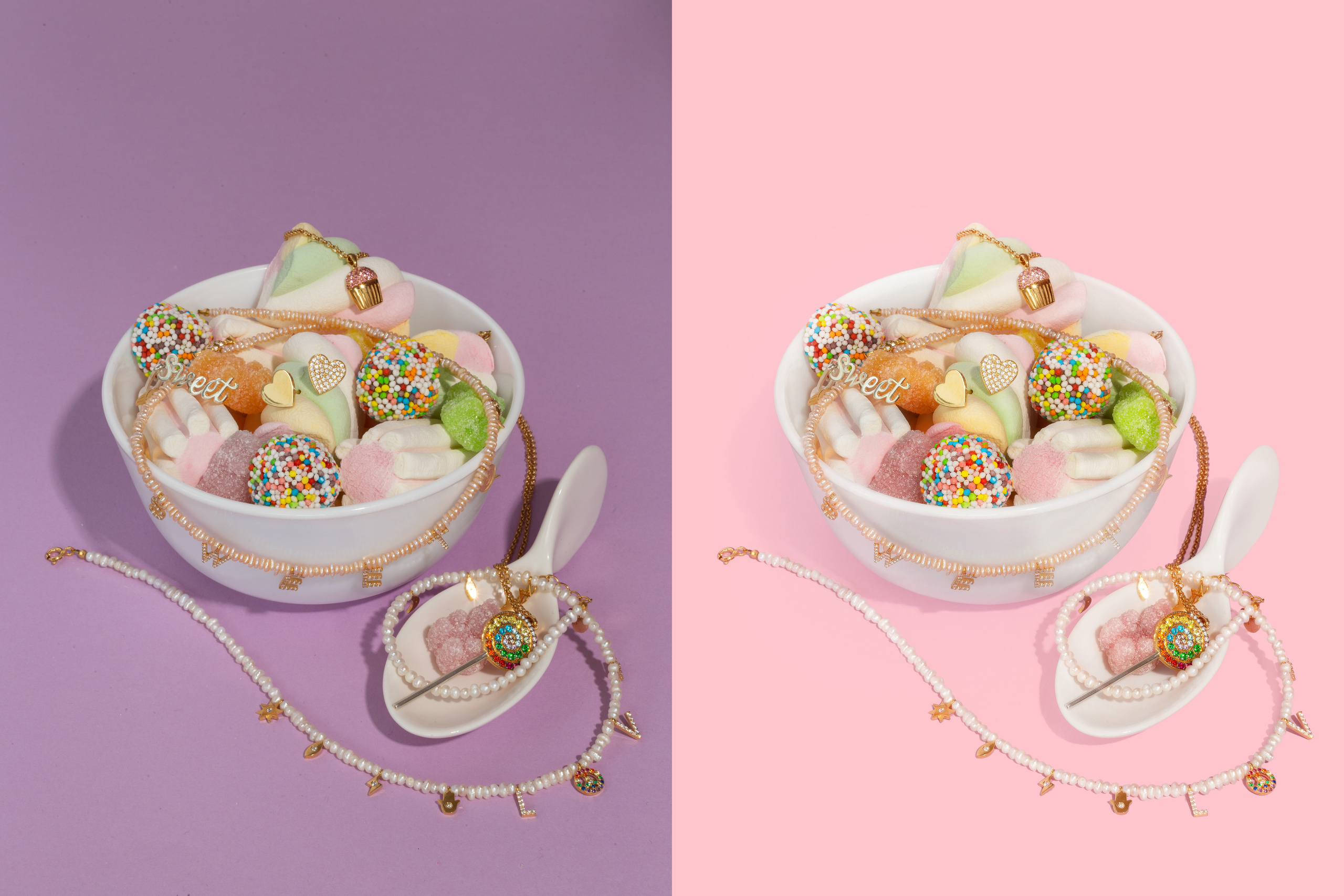 Профессиональная ретушь фотографий украшений на шею и браслетов | Студия SVITHART