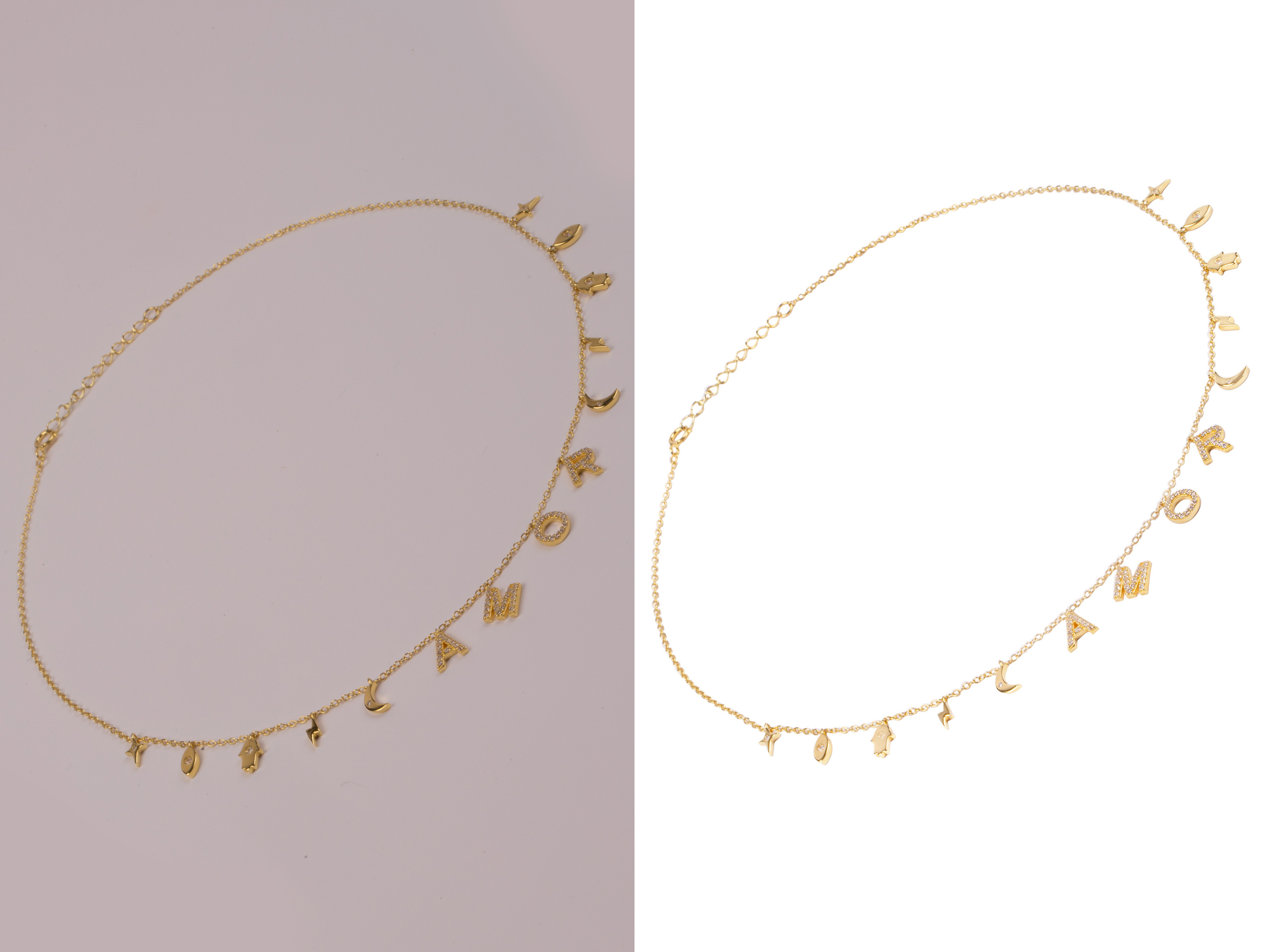 Профессиональная ретушь фотографий украшений на шею и браслетов | Студия SVITHART