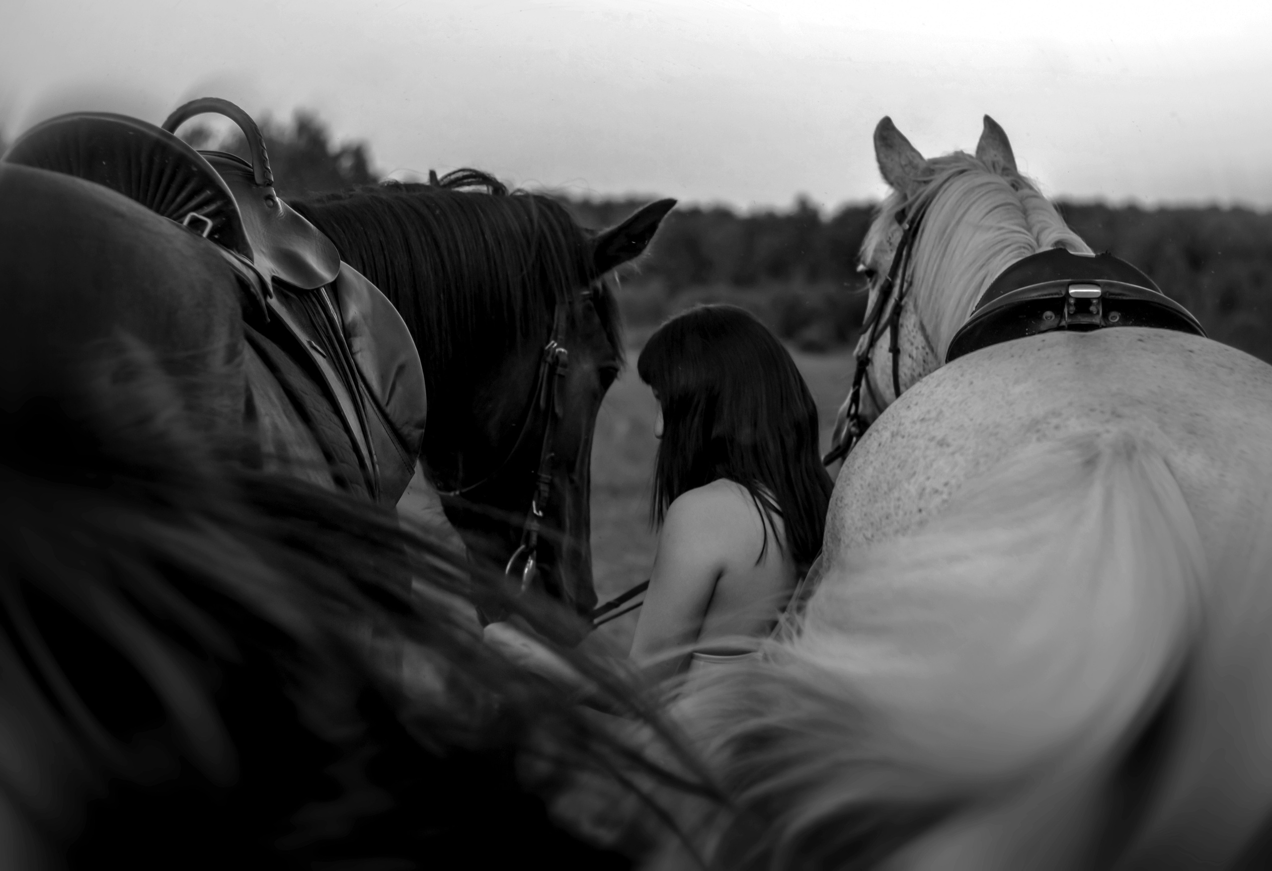 Юля и лошади. Фотограф Мария Винницкая