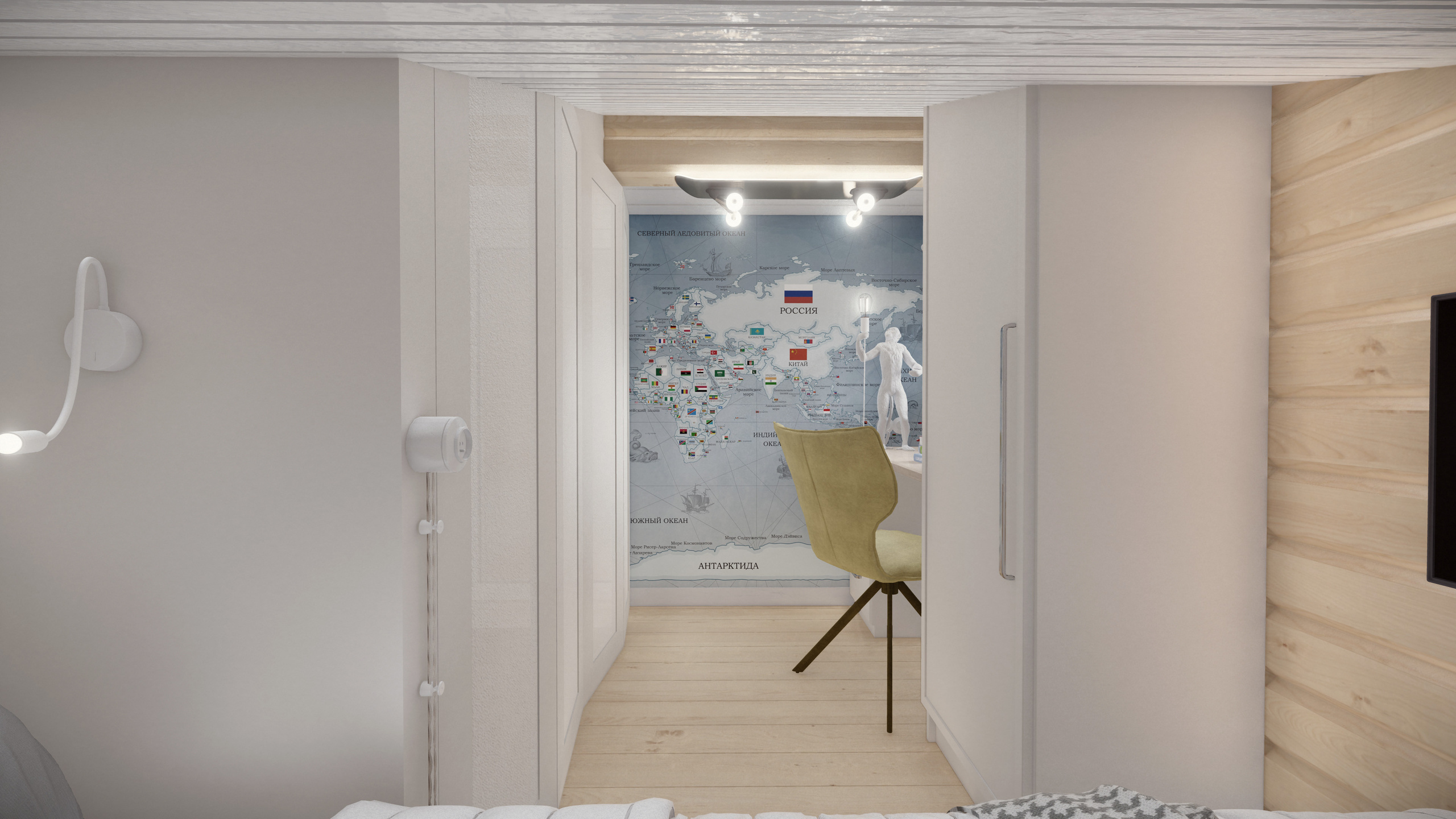 Гостевой дом, баня из профильтрованного бруса. Студия архитектуры и дизайна AR.CHITECT.OR