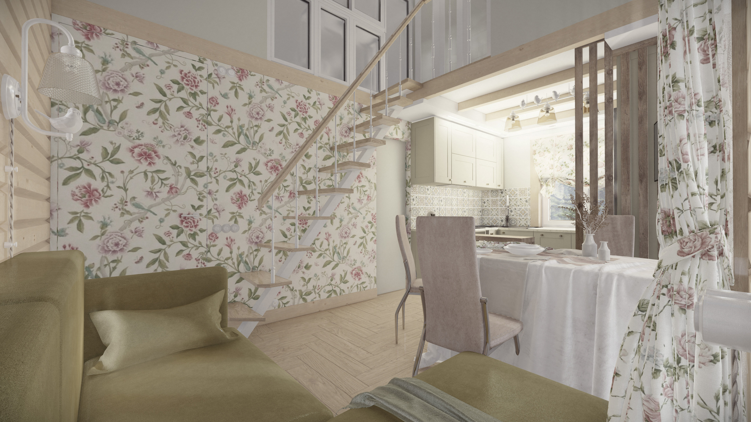 Гостевой дом, баня из профильтрованного бруса. Студия архитектуры и дизайна AR.CHITECT.OR