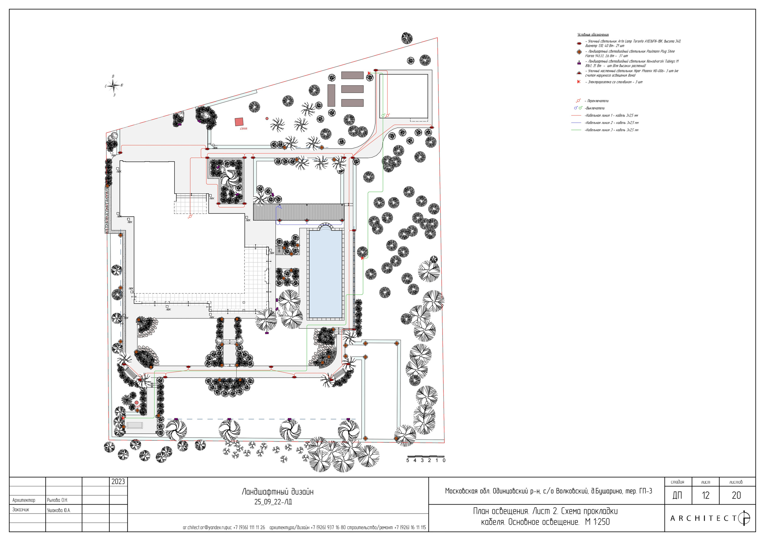 Ландшафтный проект. Студия архитектуры и дизайна AR.CHITECT.OR