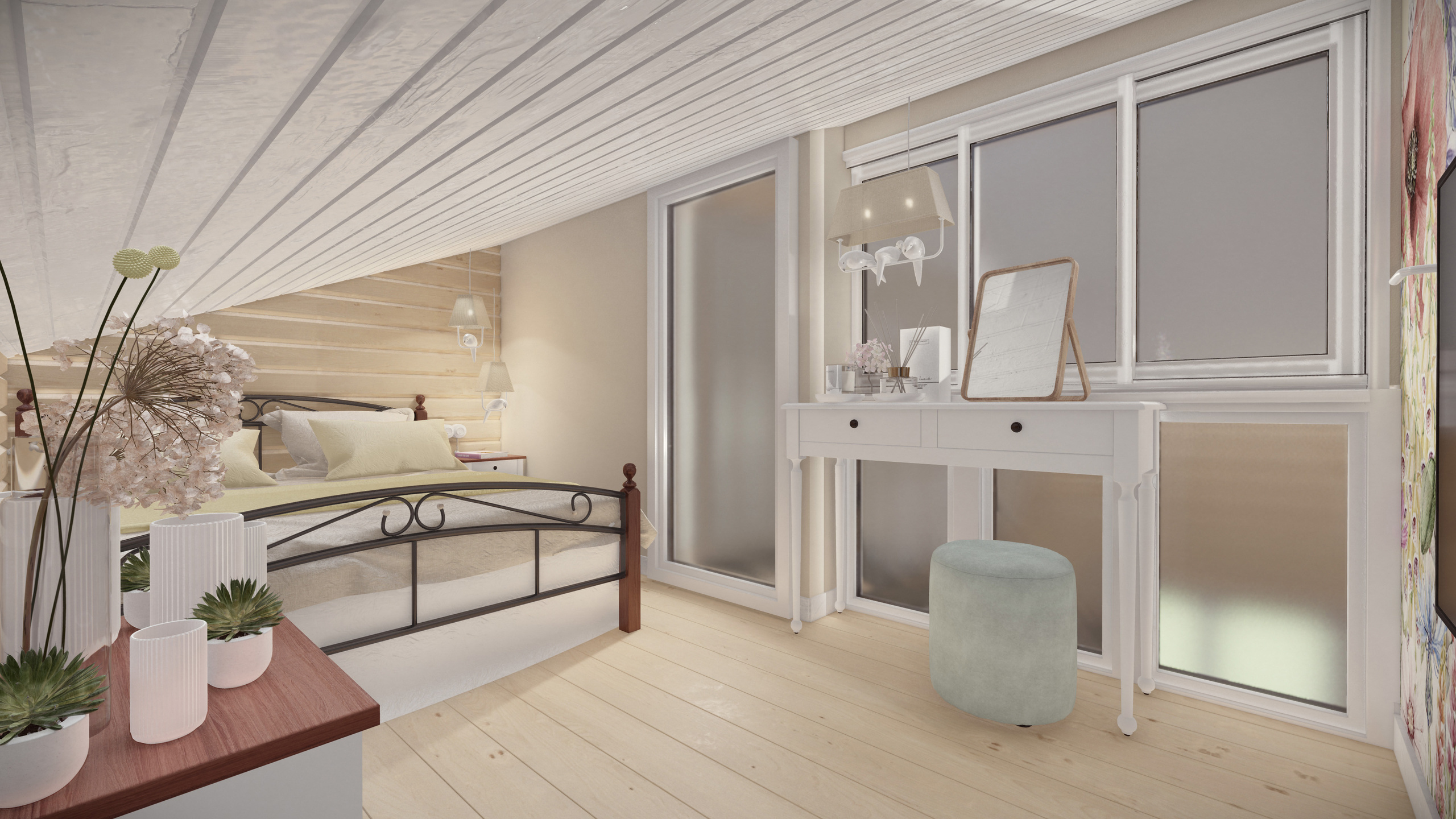 Гостевой дом, баня из профильтрованного бруса. Студия архитектуры и дизайна AR.CHITECT.OR