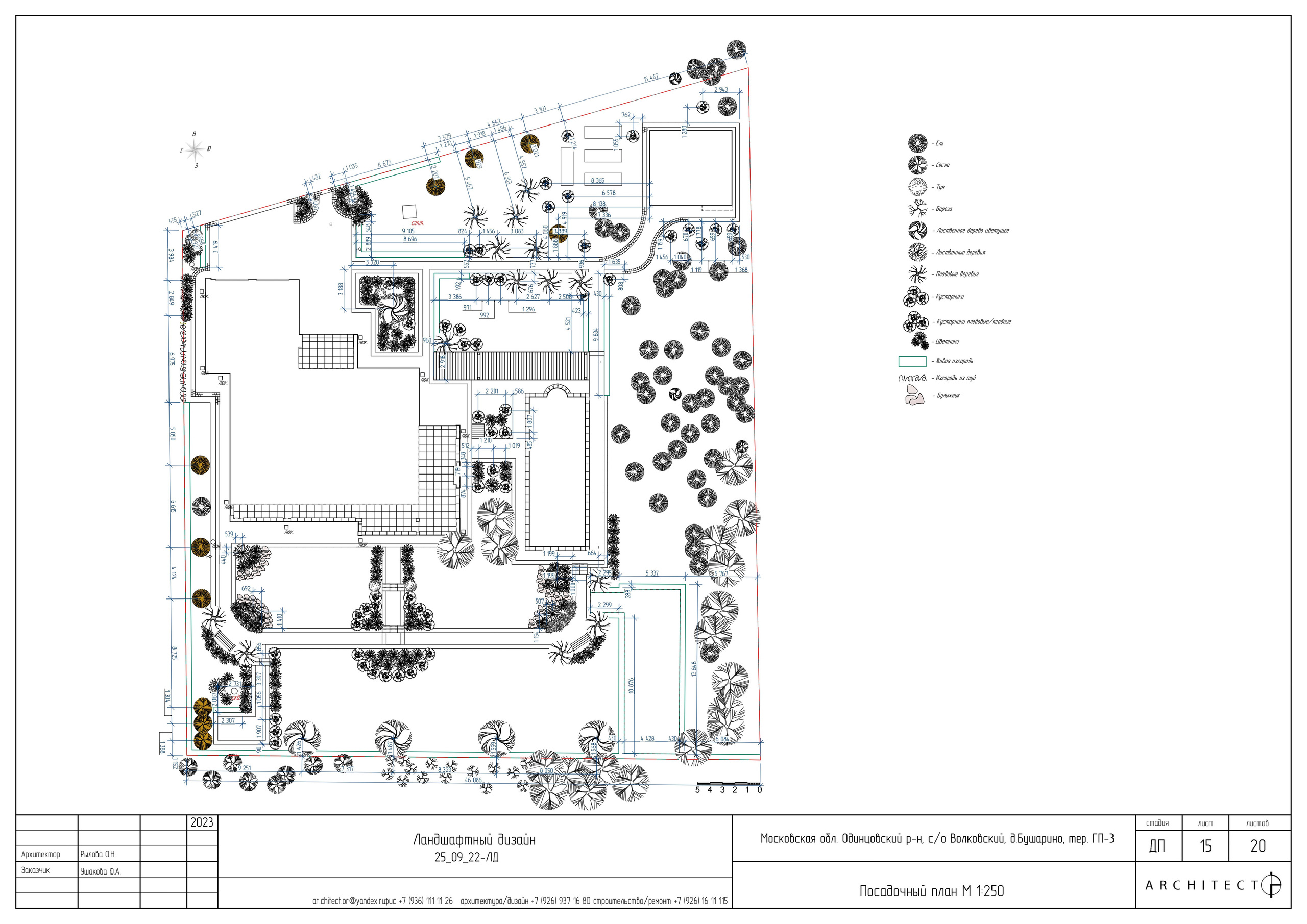 Ландшафтный проект. Студия архитектуры и дизайна AR.CHITECT.OR