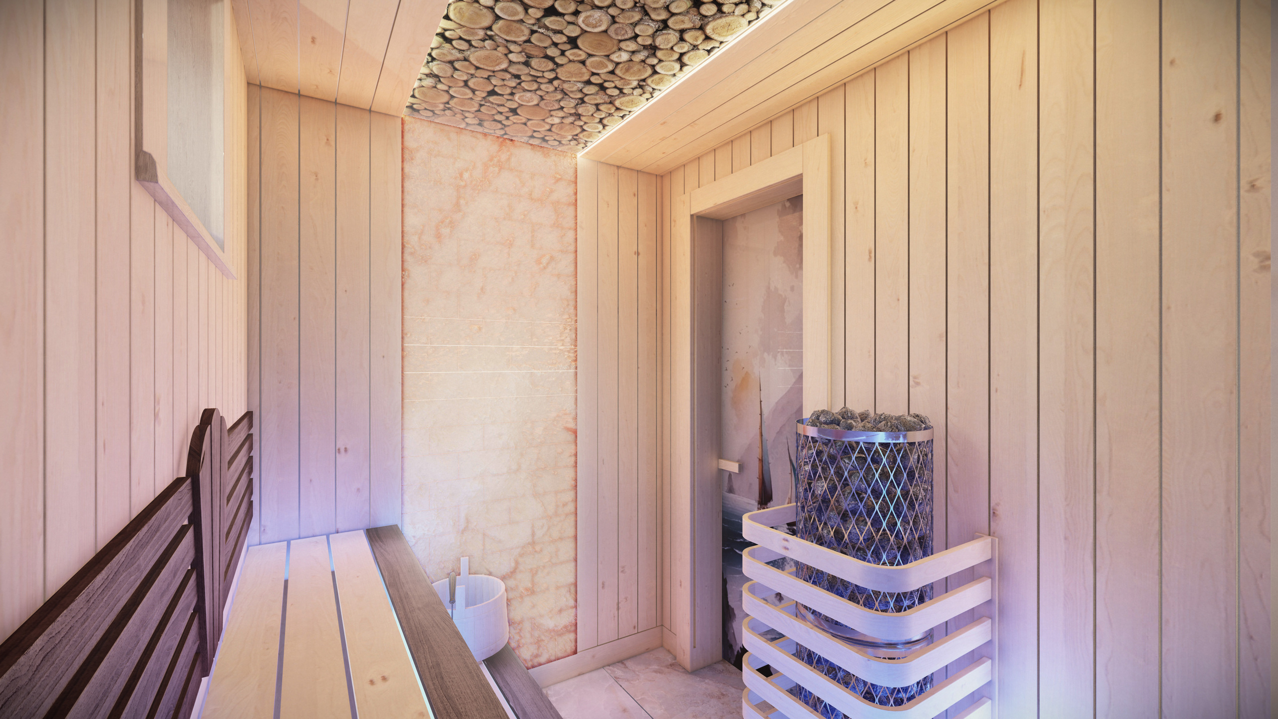 Гостевой дом, баня из профильтрованного бруса. Студия архитектуры и дизайна AR.CHITECT.OR