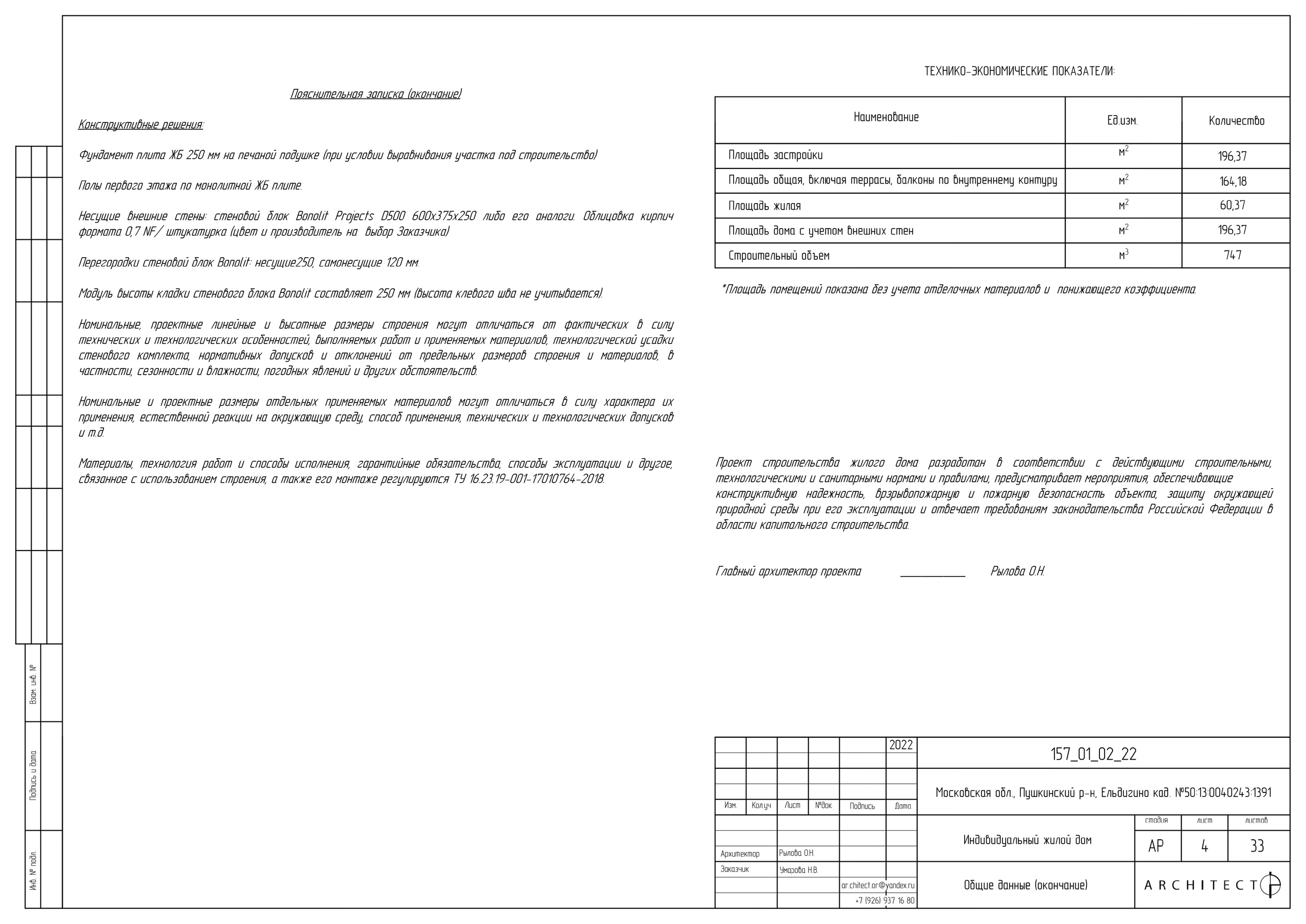 Архитектурный проект. Студия архитектуры и дизайна AR.CHITECT.OR