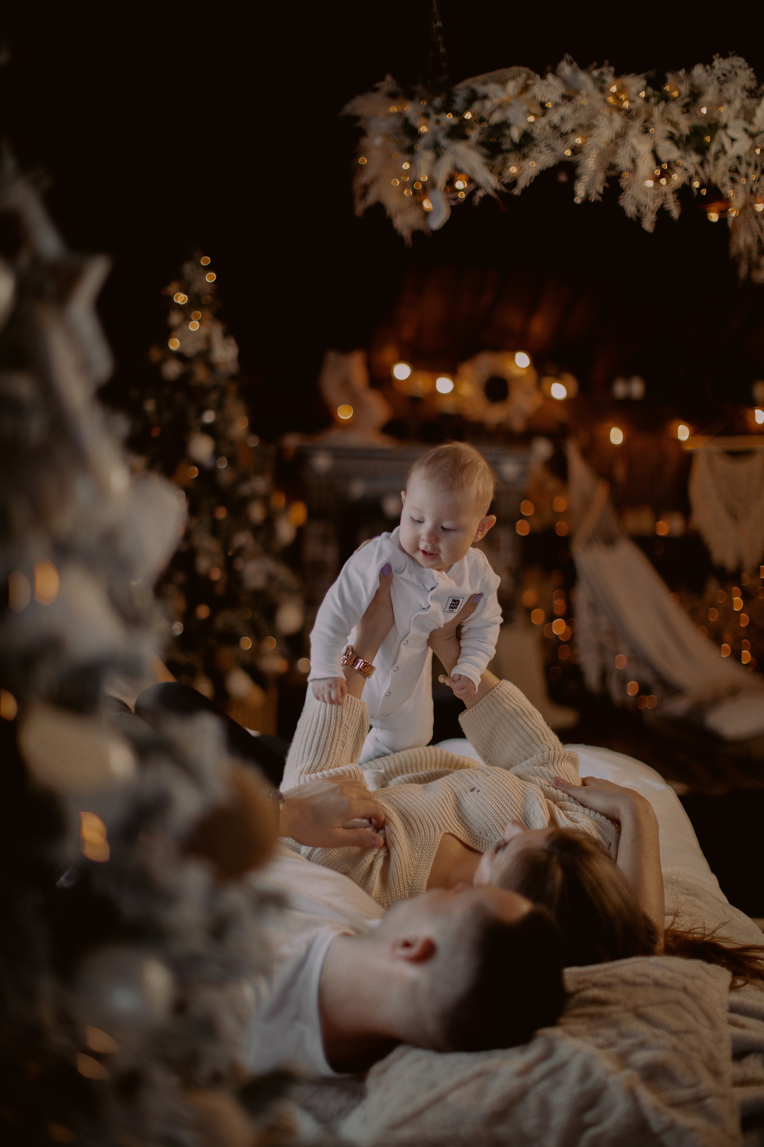 Первая новогодняя фотосессия малышки Эмилии. Фотограф в Нижнем Новгороде