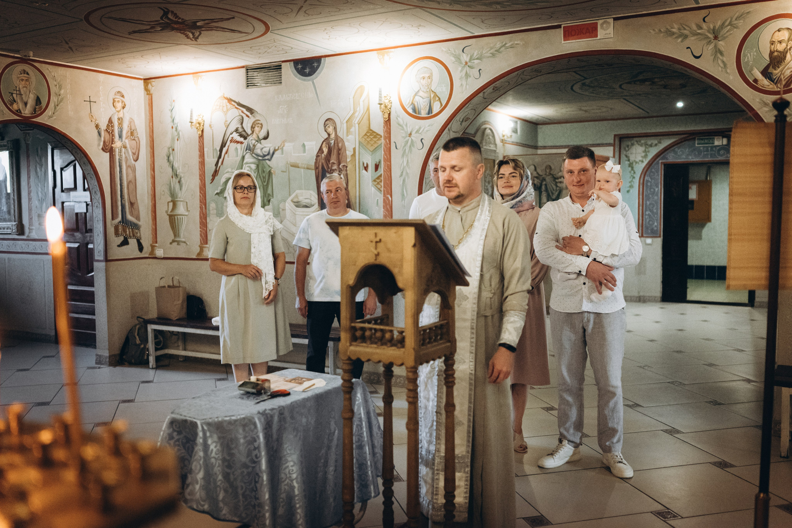 Крещение Василины (Храм Праведной Софии Слуцкой). Семейный фотограф в Минске Дарья Дреко
