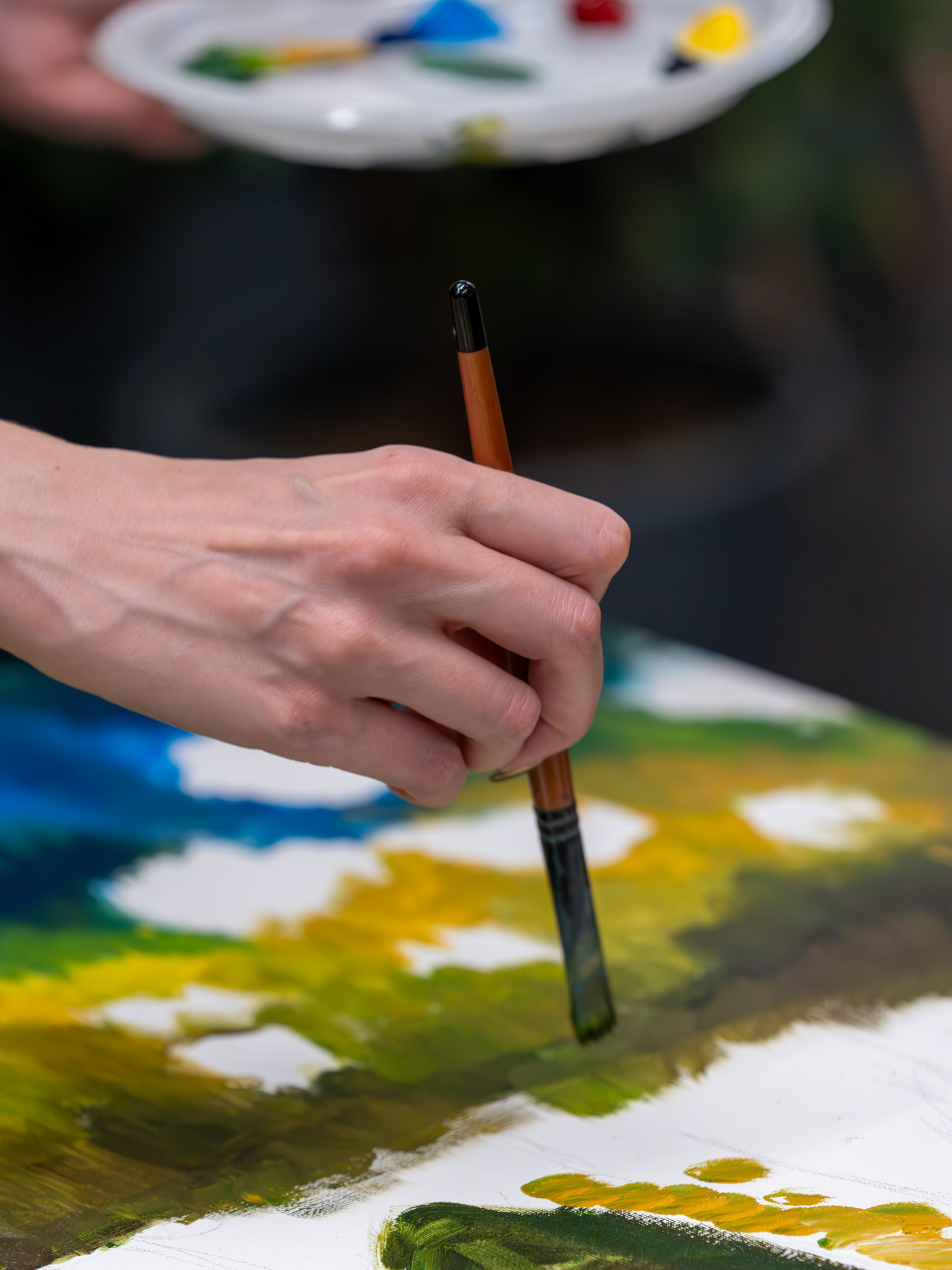 MICE мероприятие — мастер класс по акварели. Репортажный фотограф в Красной Поляне и Сочи Павлюченко Екатерина