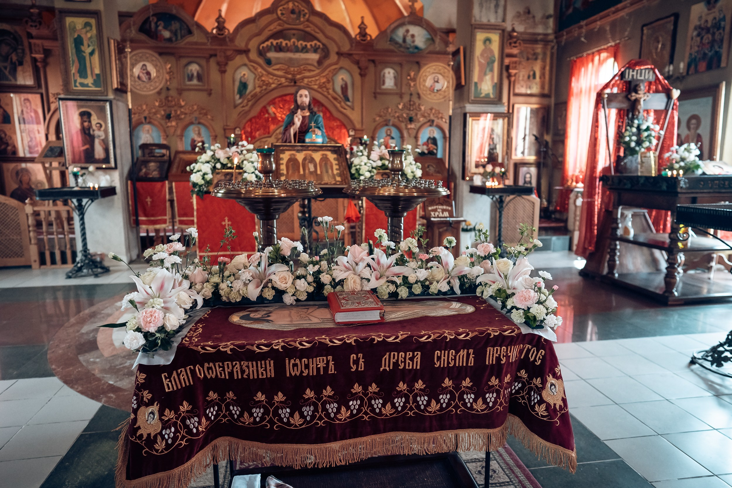 Крещение в храме Прп.Сергия Радонежского с. Орлиное. Церковный фотограф Севастополь