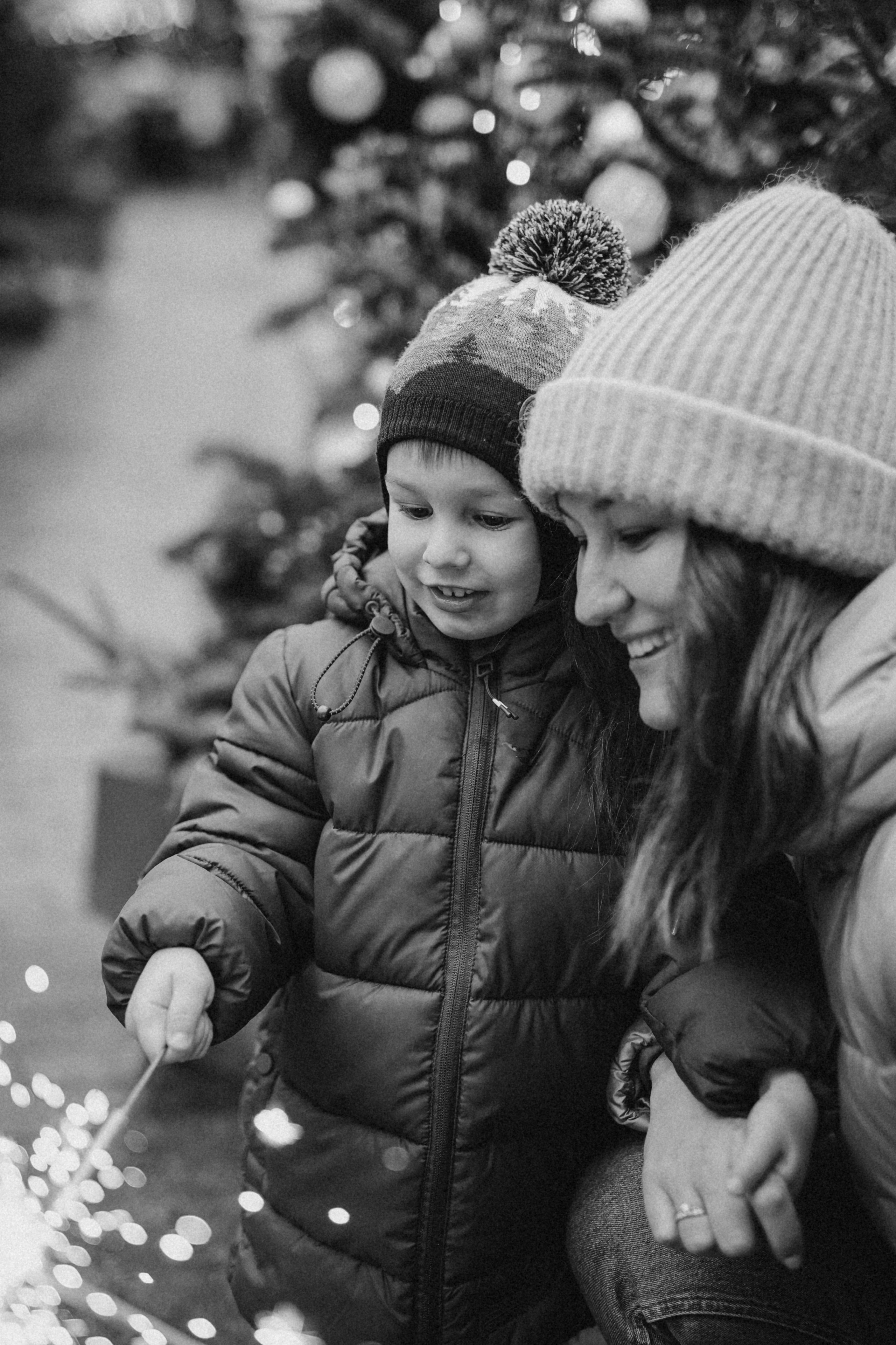 Прогулка по новогодней Москве для Юли, Жени и Вани. Фотограф Наталья Колганова