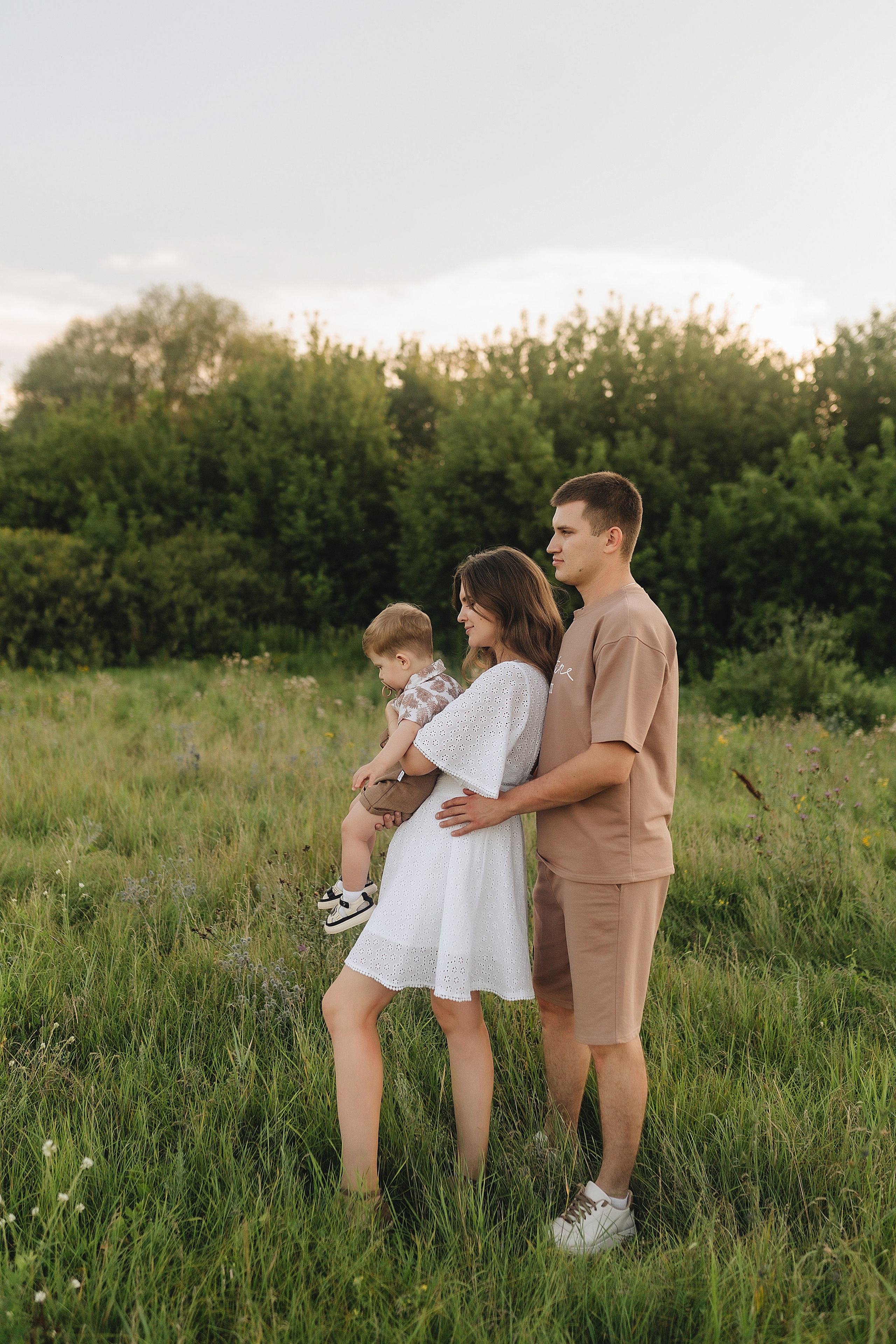 Светлана, Сергей и Женя | Семейная съемка на закате. Фотограф Карина Шмулёва. Воронеж и область