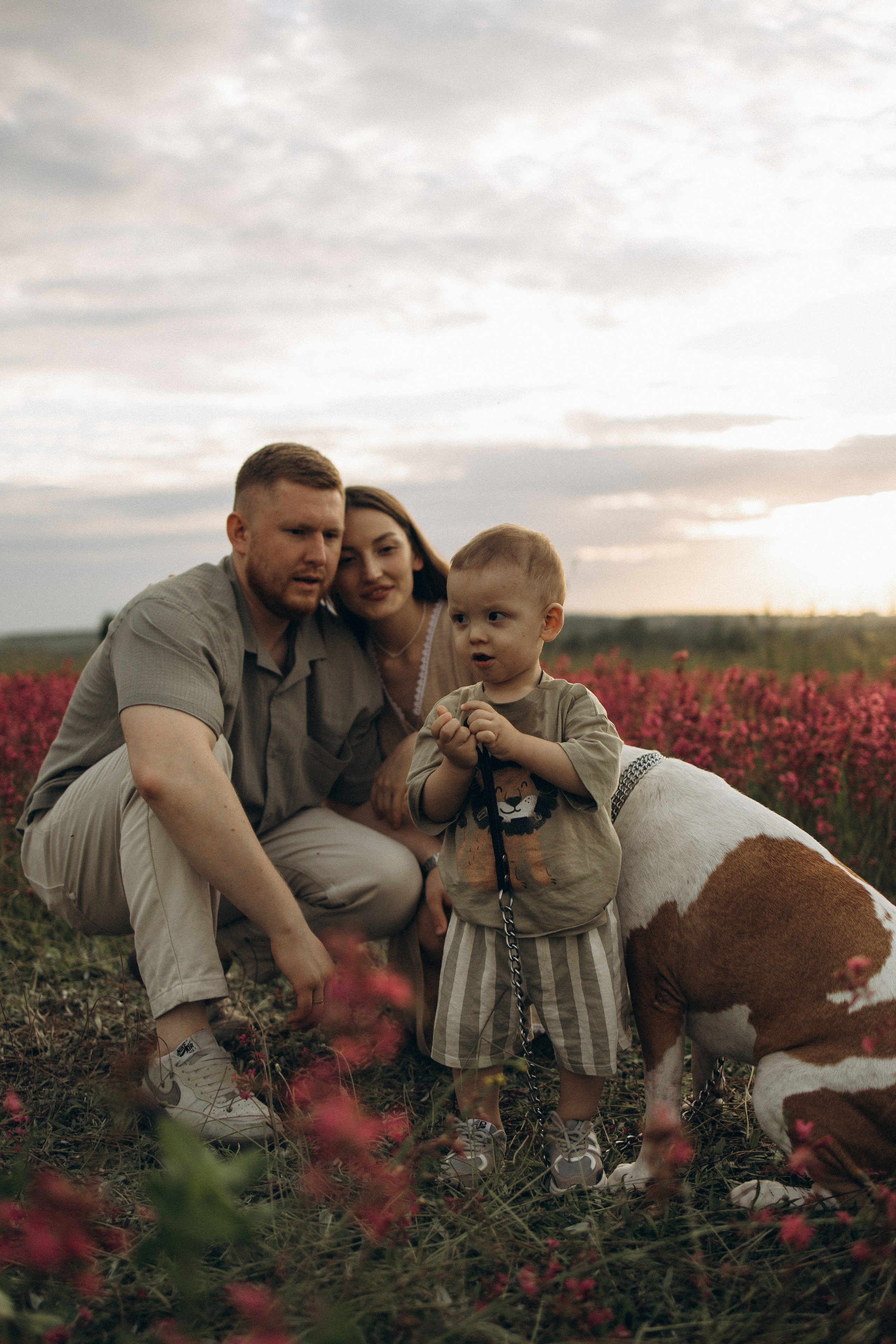Полина, Вадим, Савва и Риччи. Семейный фотограф в Ижевске Даша Денисова