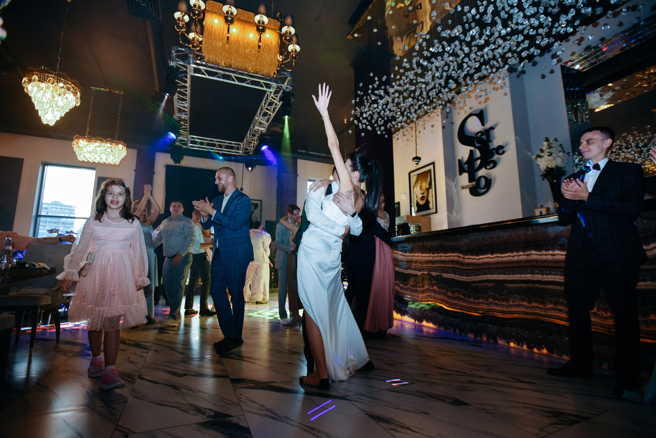 Виктор и Ангелина Банкет на 100 гостей Ресторан Segreto. Фотограф Лола Волна, город Москва