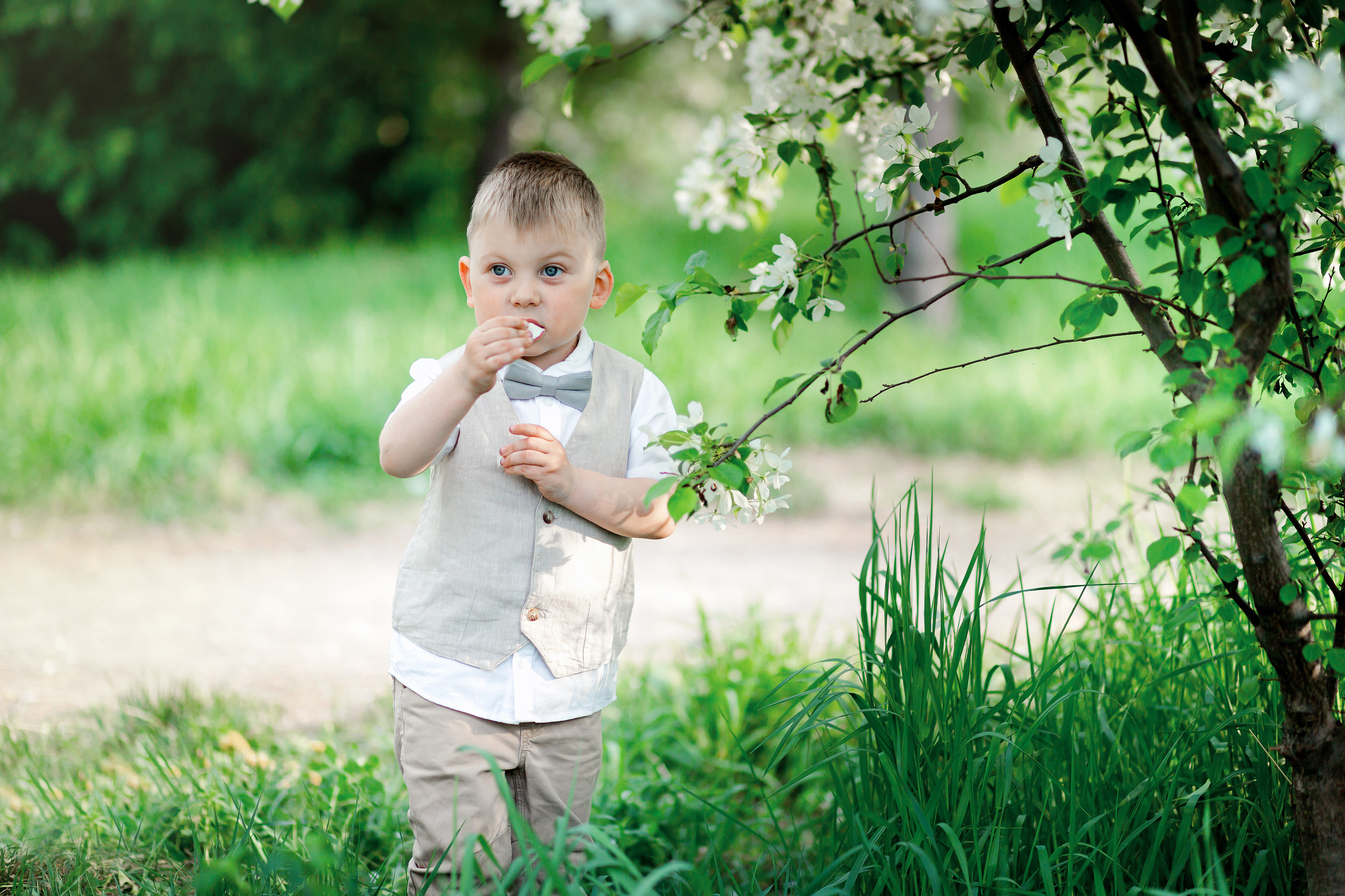 Весна, семья и яблони. Детский и семейный фотограф в Челябинске Пайвина Алена