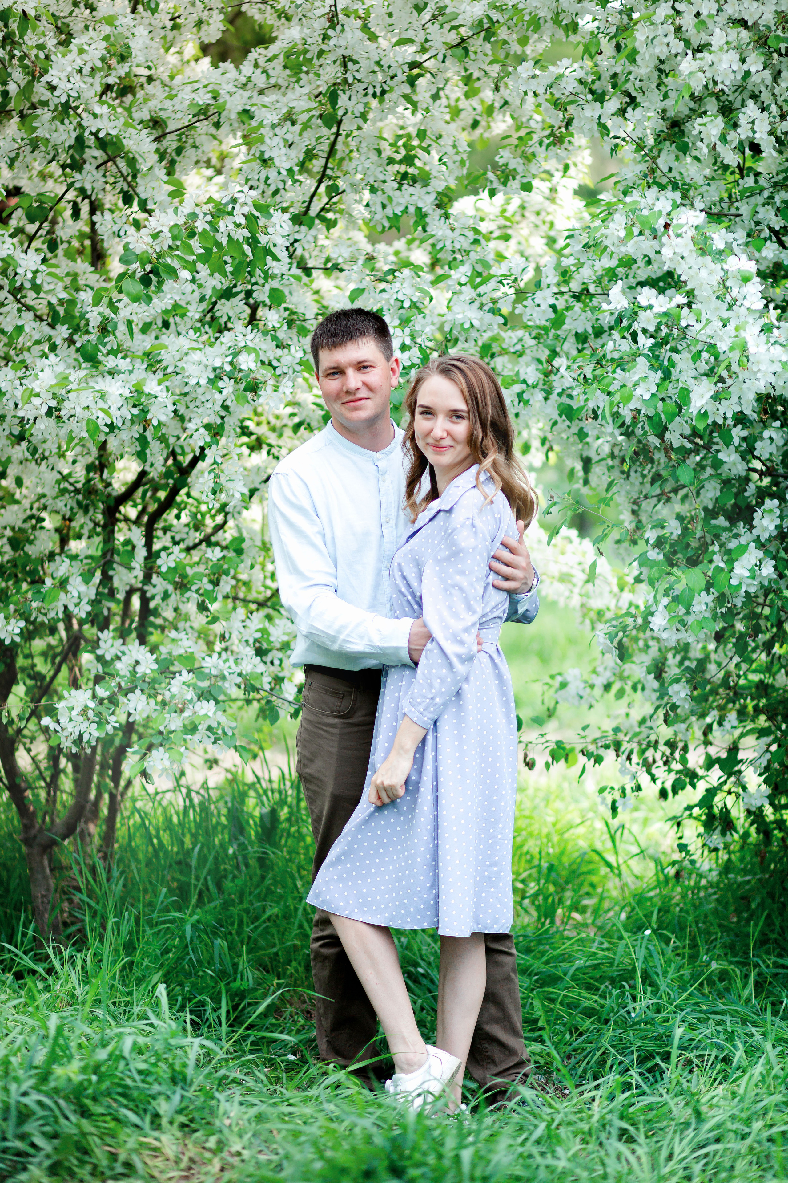 Весна, семья и яблони. Детский и семейный фотограф в Челябинске Пайвина Алена