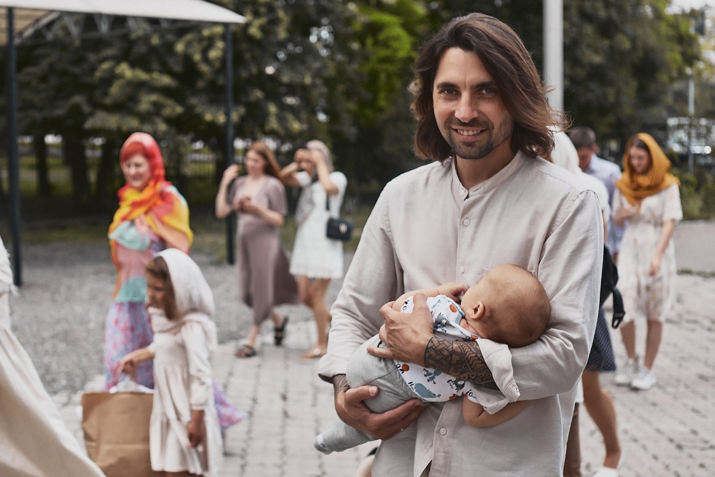 Таинство крещения в Церкови иконы Божией Матери Одигитрия Иерусалимского. Свадебный и семейный фотограф Владимир Карамышев