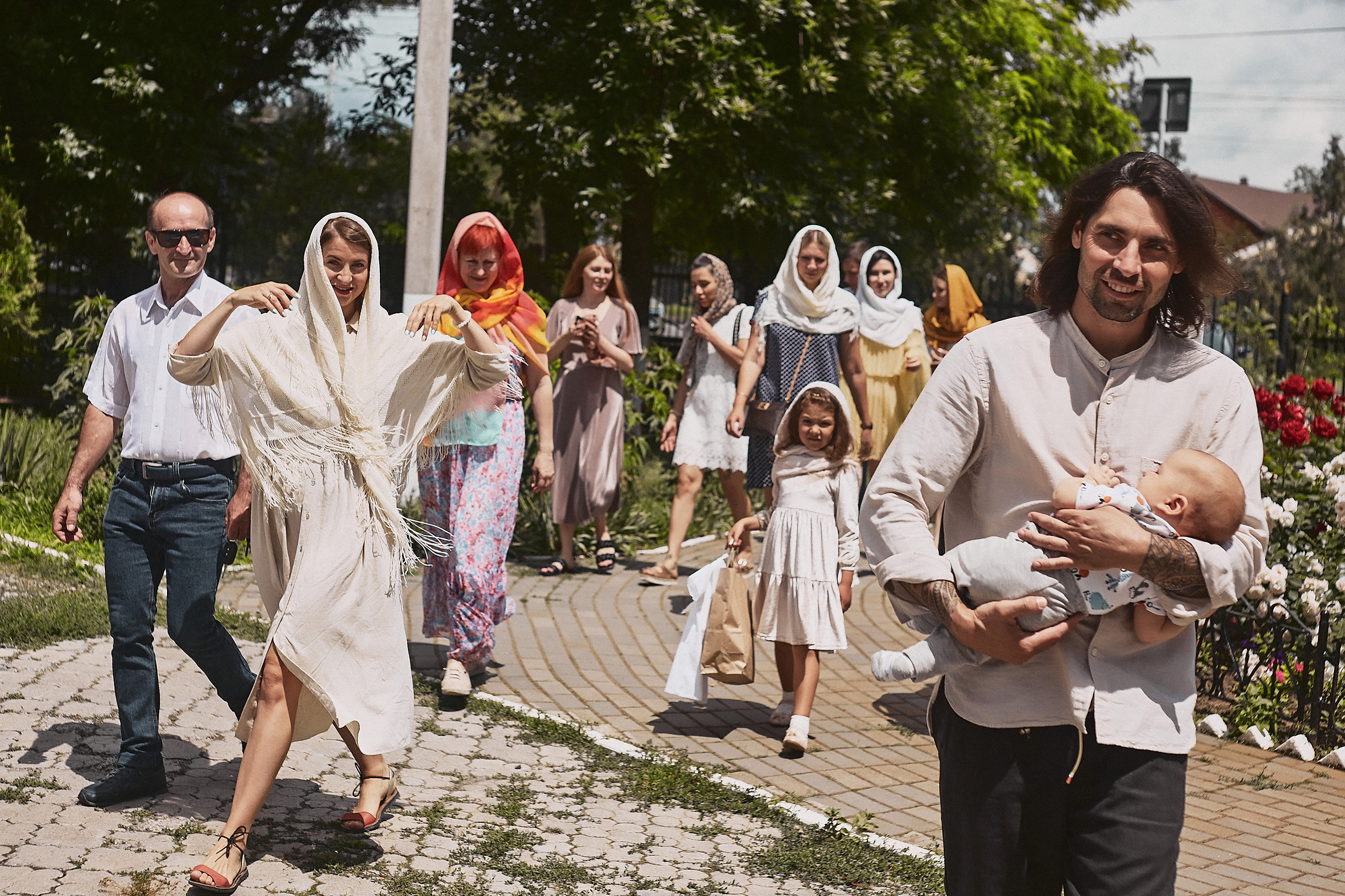 Таинство крещения в Церкови иконы Божией Матери Одигитрия Иерусалимского. Свадебный и семейный фотограф Владимир Карамышев