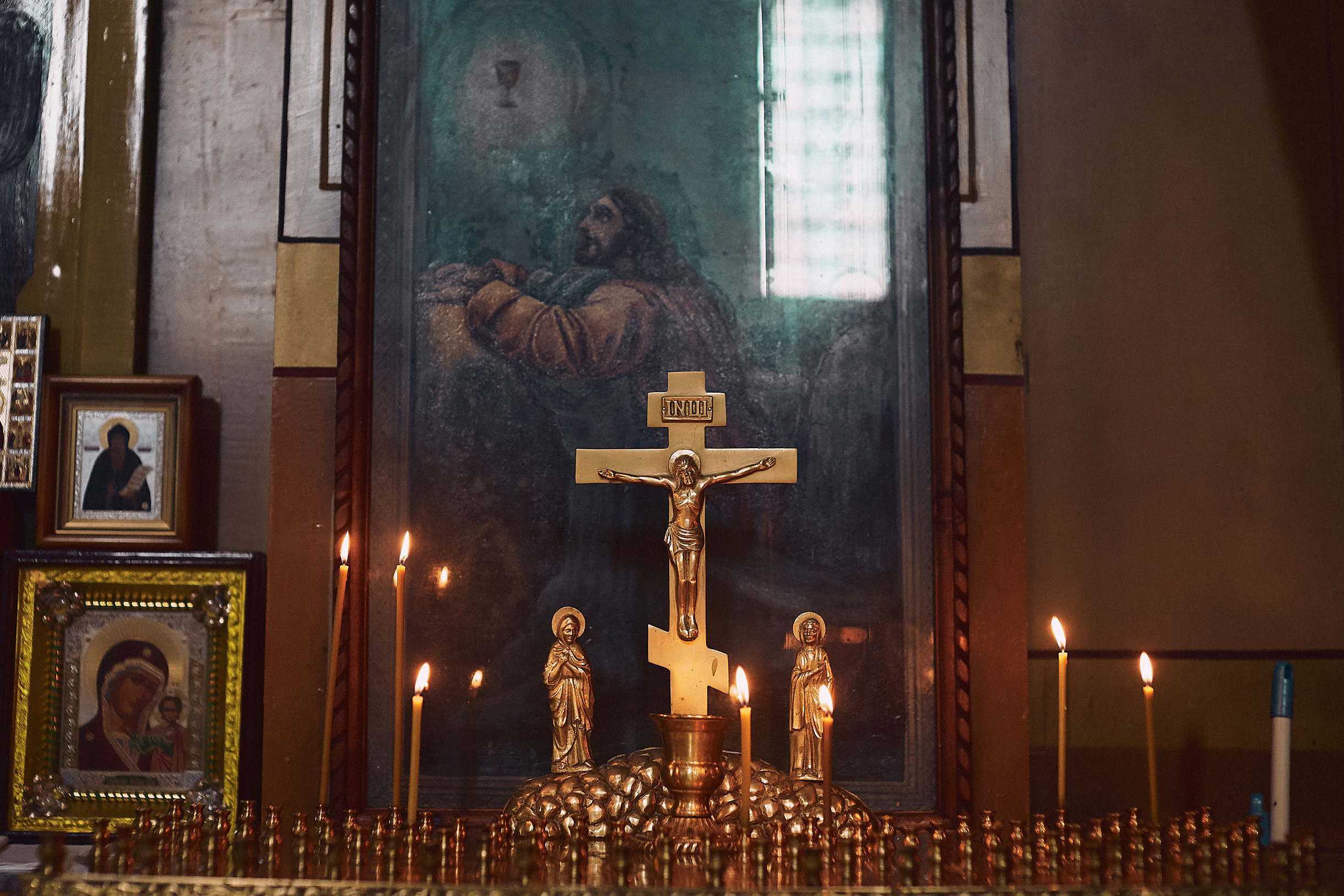 Таинство крещения в Церкови иконы Божией Матери Одигитрия Иерусалимского. Свадебный и семейный фотограф Владимир Карамышев