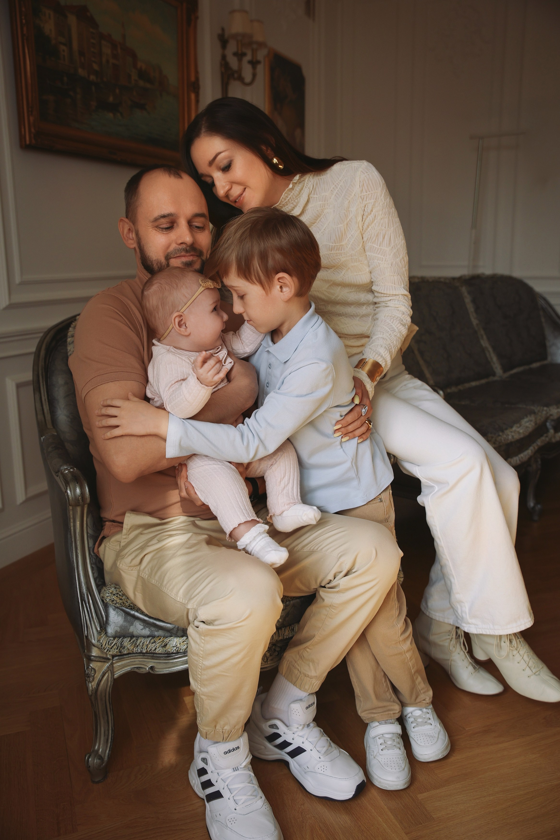 Семейная фотосессия большая семья фотосессия большой семьи фотосессия. Фотограф Владимир Москва