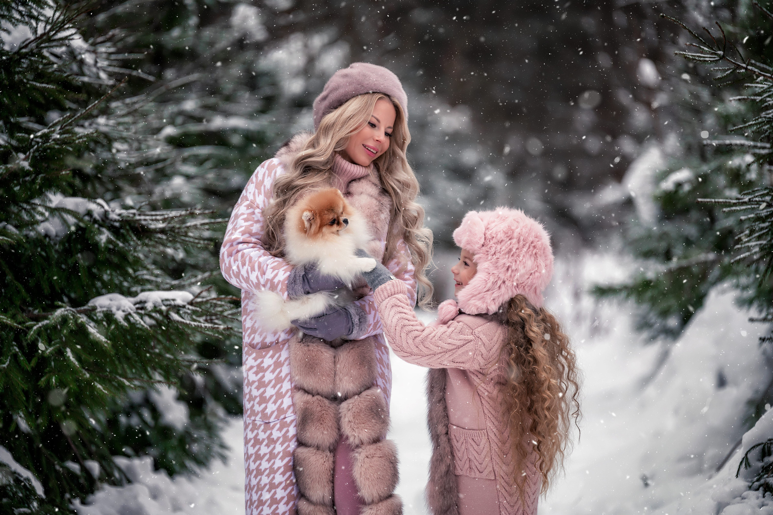 Семейная фотосессия Альбины и Кати в Москве. Бизнес фотограф в Москве Алексей Кознев