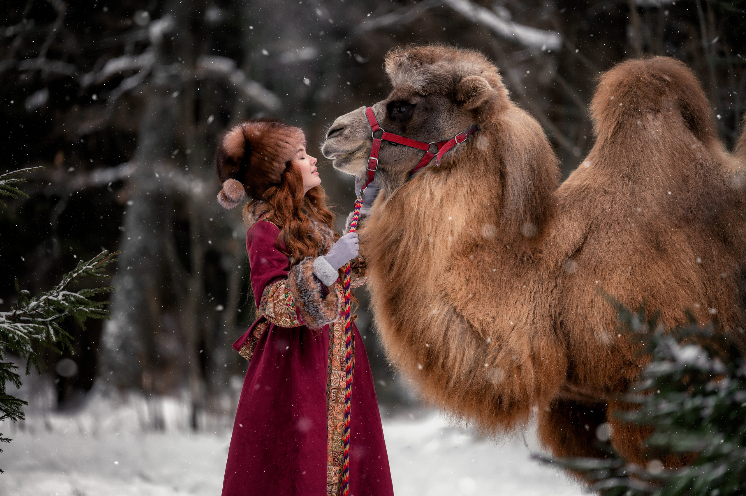 Зимняя фотосессия Анны в Москве. Бизнес фотограф в Москве Алексей Кознев