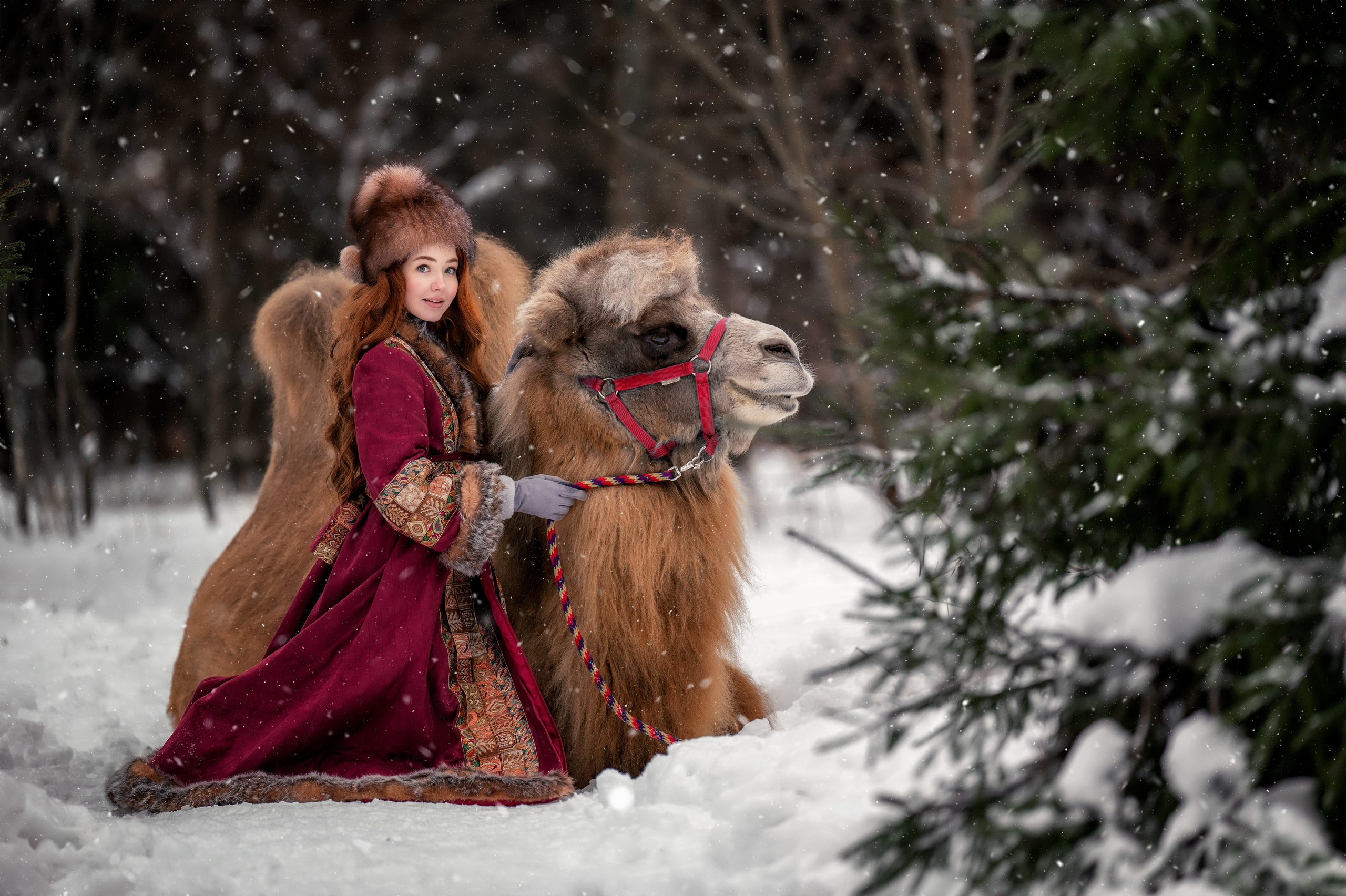 Зимняя фотосессия Анны в Москве. Бизнес фотограф в Москве Алексей Кознев