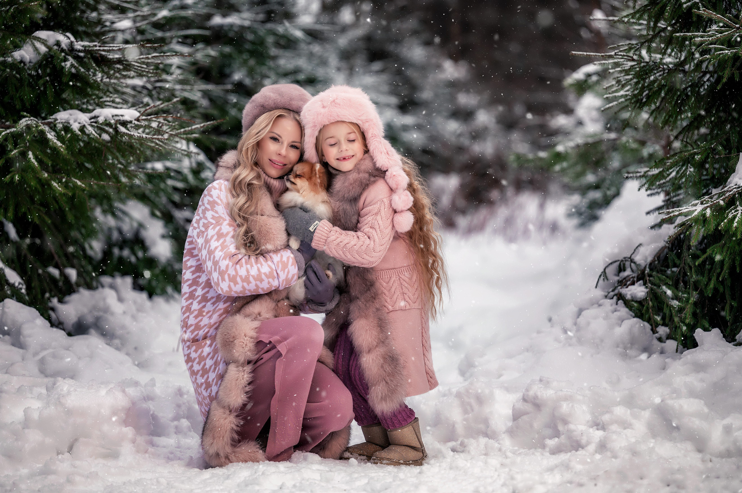 Семейная фотосессия Альбины и Кати в Москве. Бизнес фотограф в Москве Алексей Кознев
