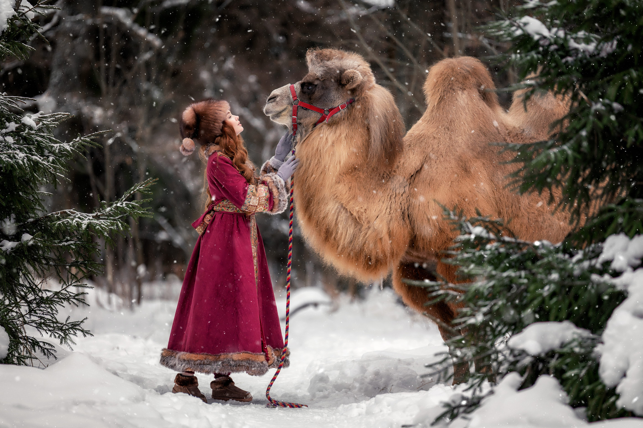 Зимняя фотосессия Анны в Москве. Бизнес фотограф в Москве Алексей Кознев