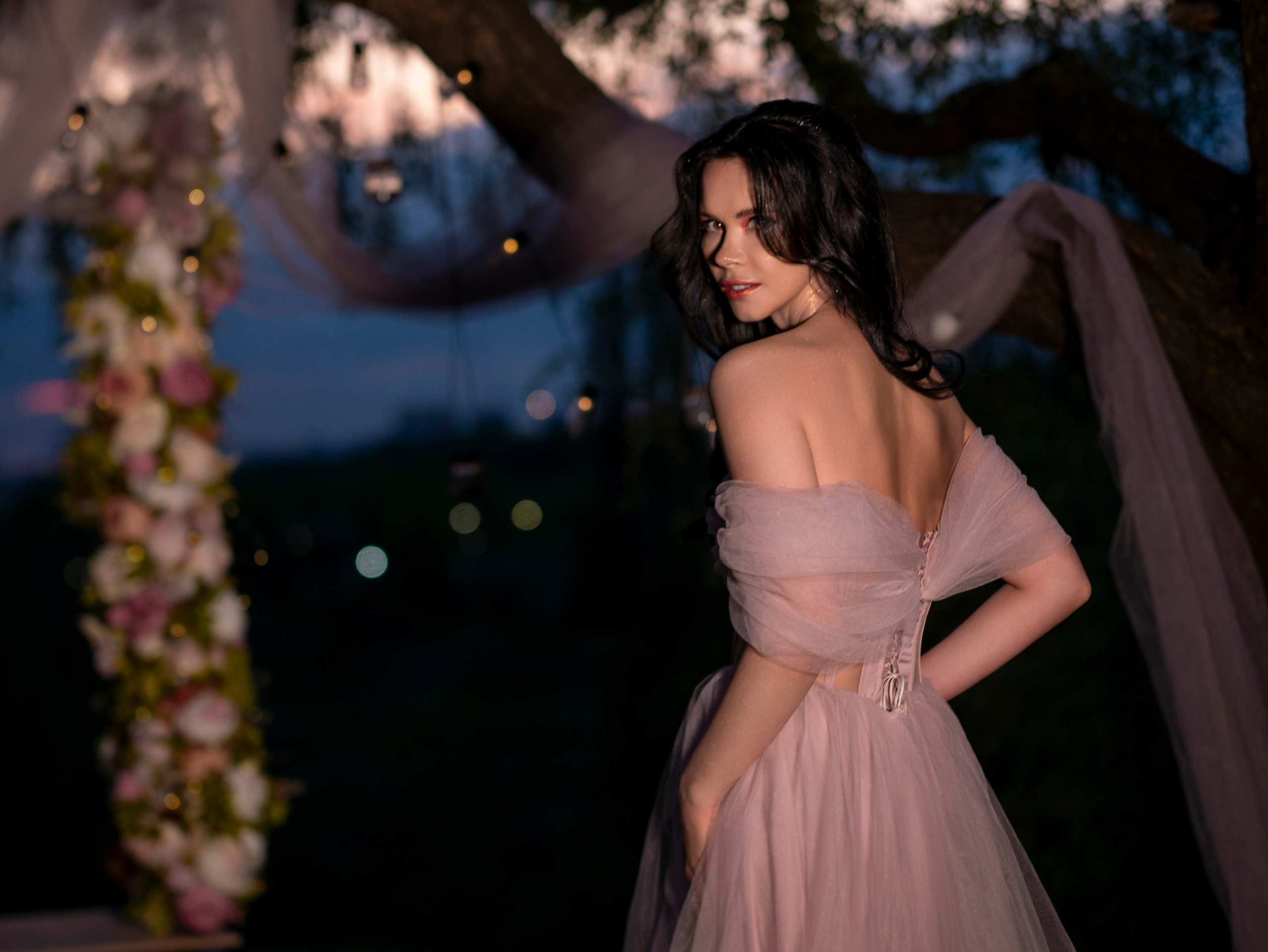 Цветочные качели. Арт фотограф, женский фотограф Москва