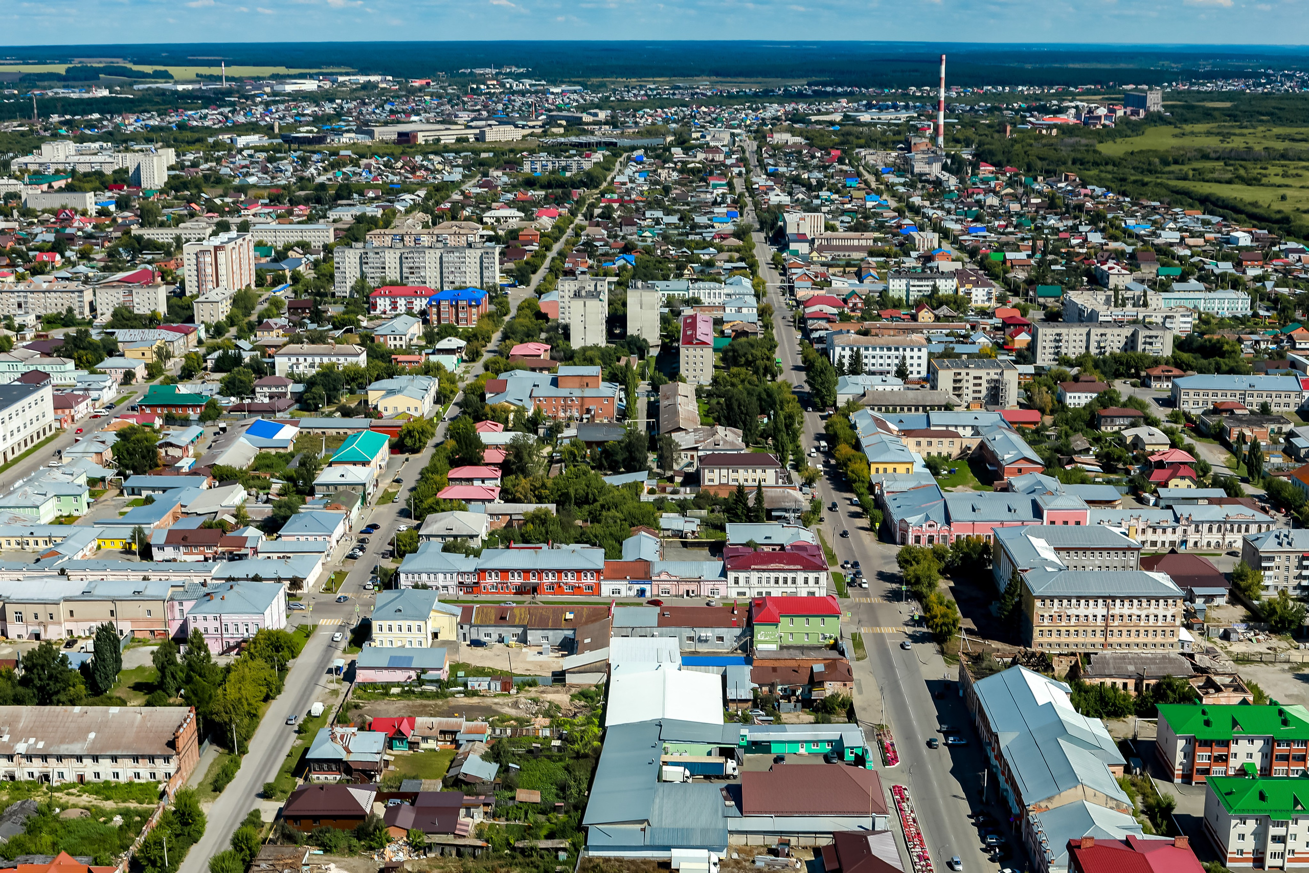 Город с высоты птичьего полёта. Фотограф Андрей Гузеев